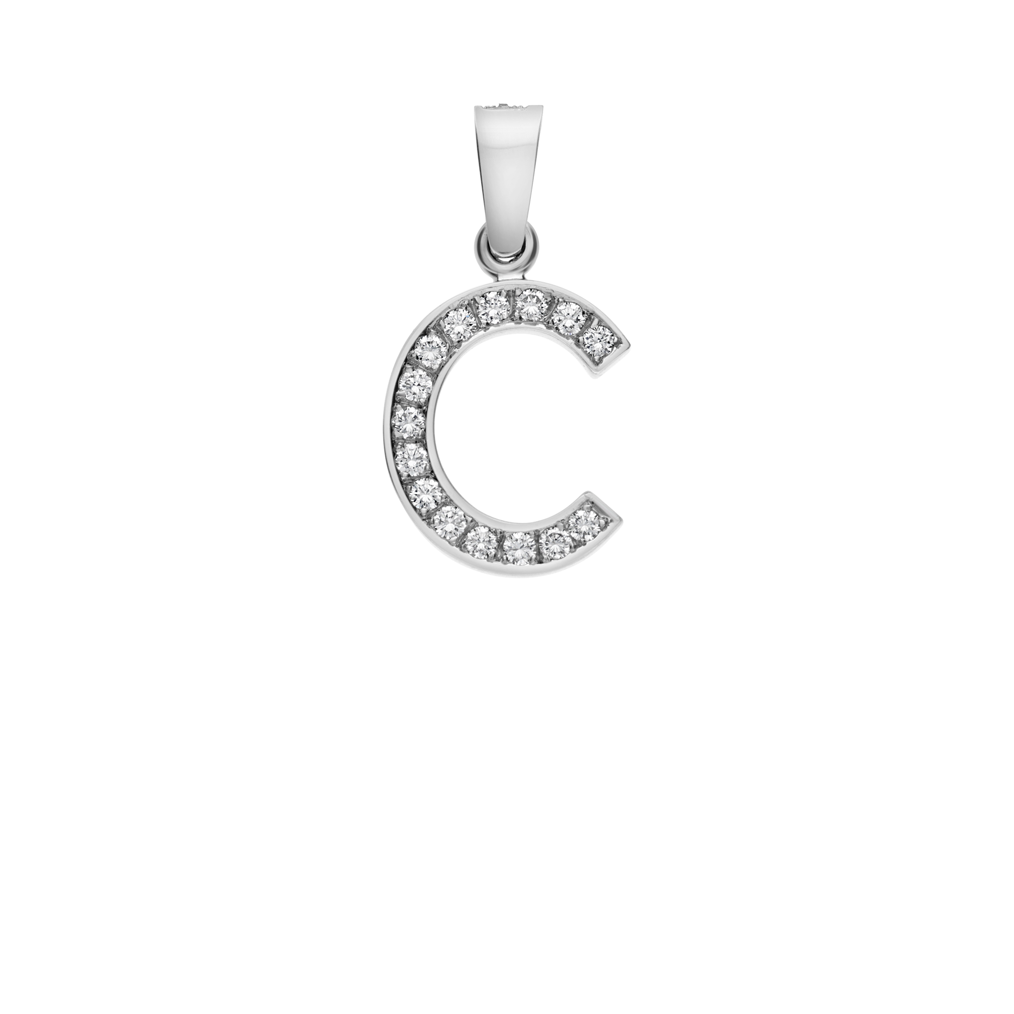 Hängsmycke bokstav med diamanter 0,23ct 18K vitguld