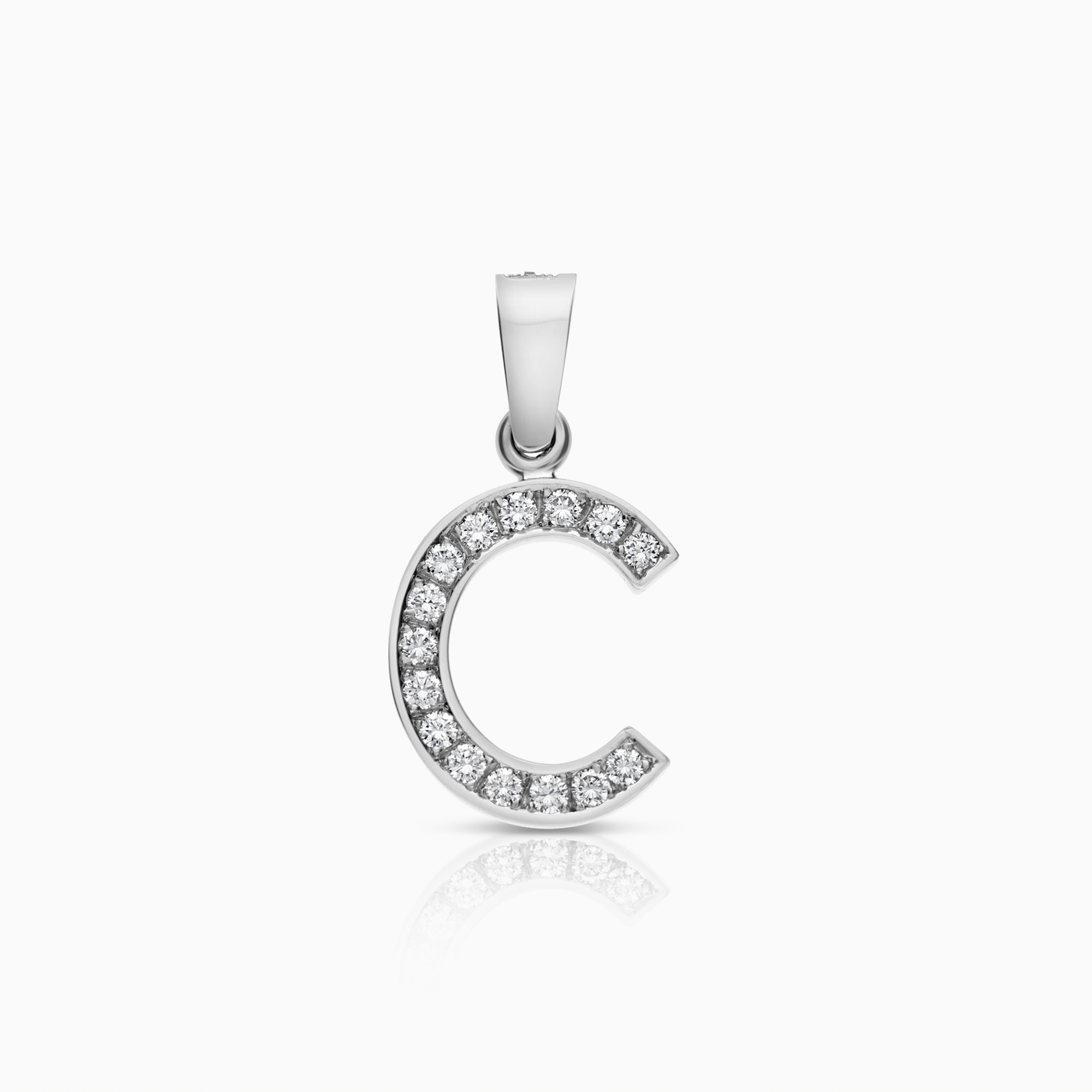 Hängsmycke bokstav med diamanter 0,23ct 18K vitguld