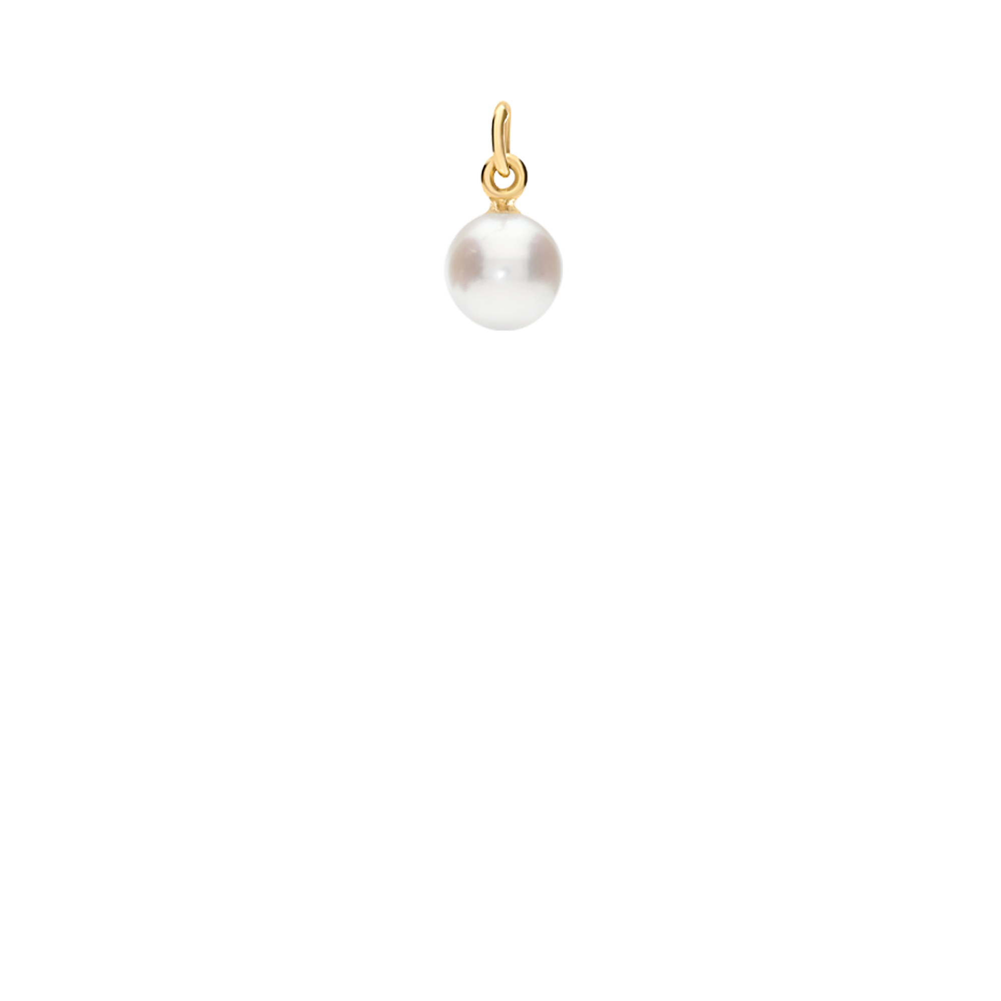 Pearl pendant 0.73g 18K gold