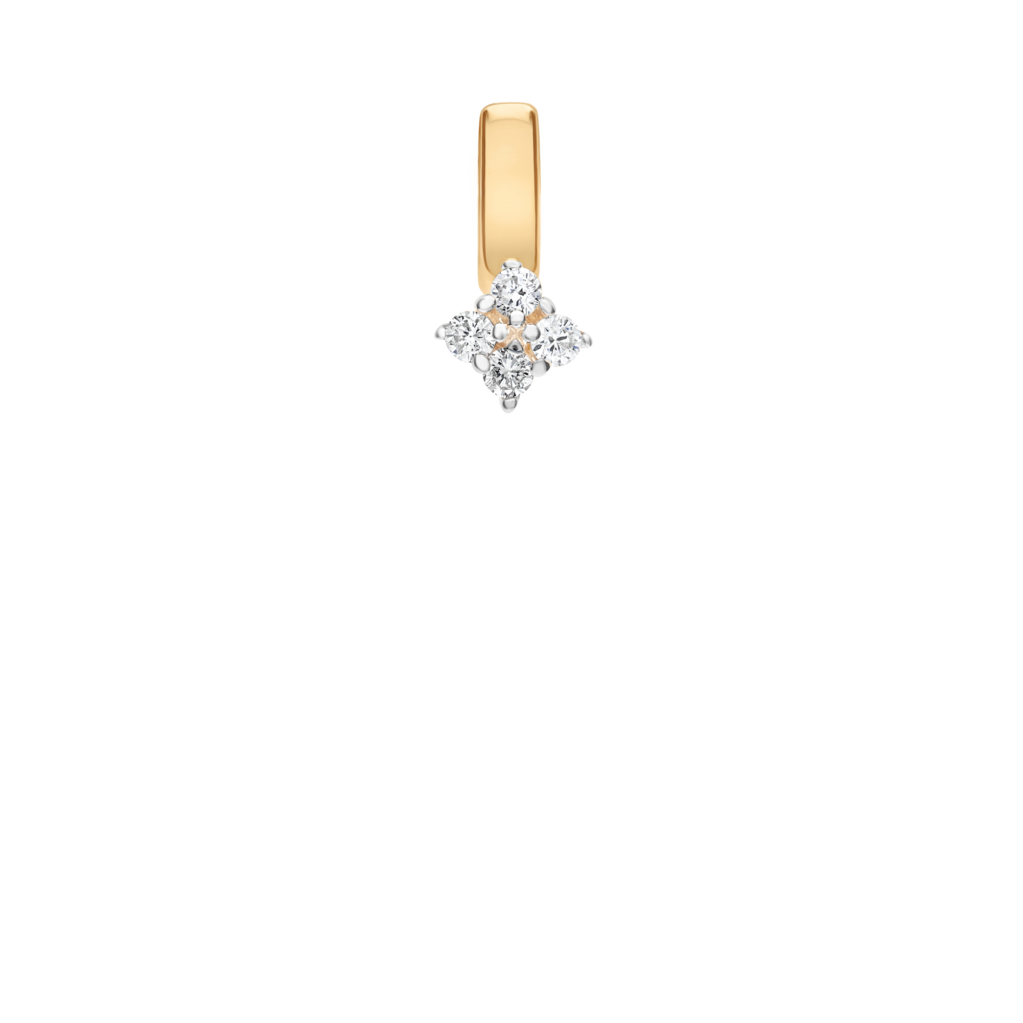 Diamond pendant 0.09ct 18K gold