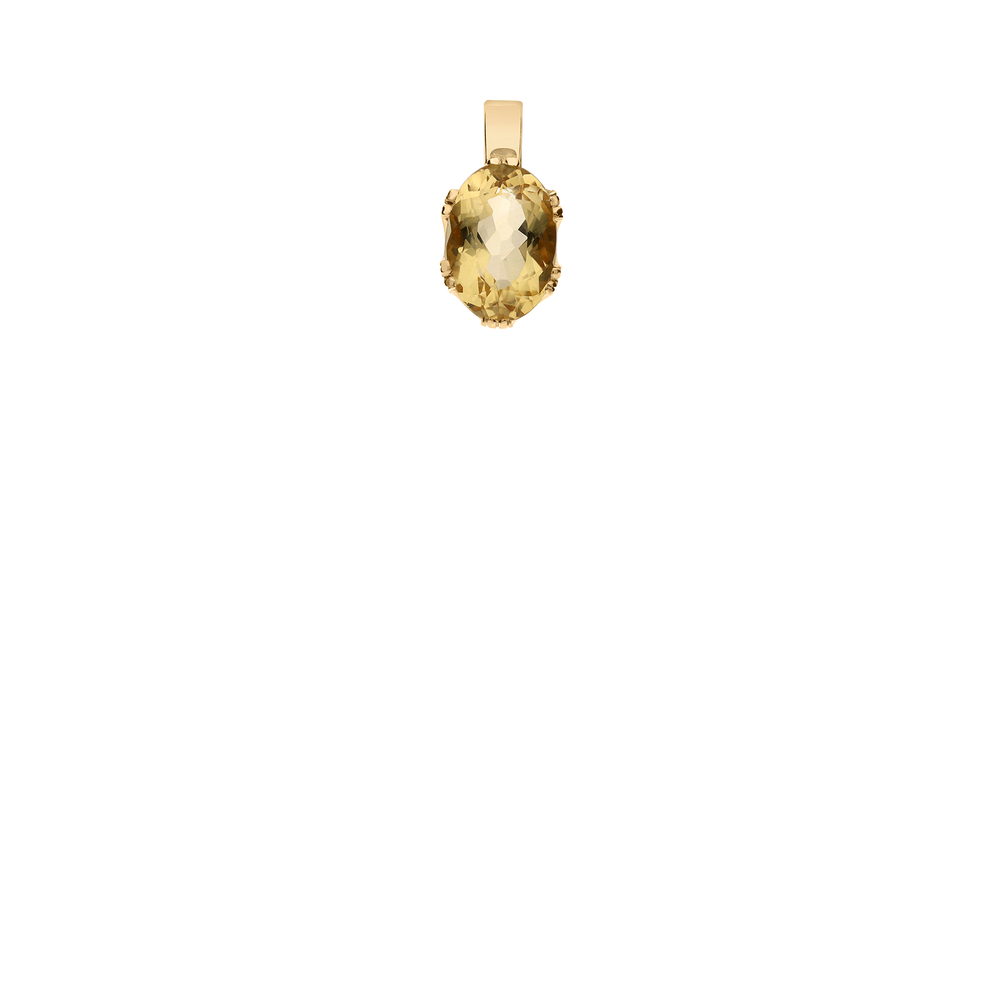 Hängsmycke citrin 2,84g 18K guld