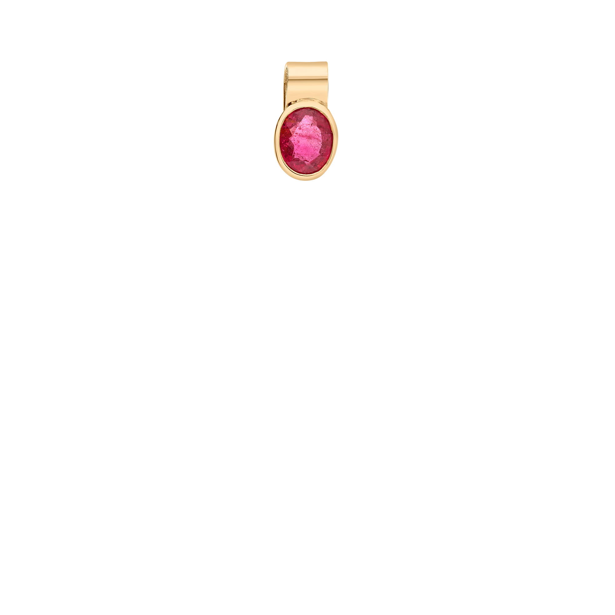 Hängsmycke rosa turmalin 1,41g 18K guld