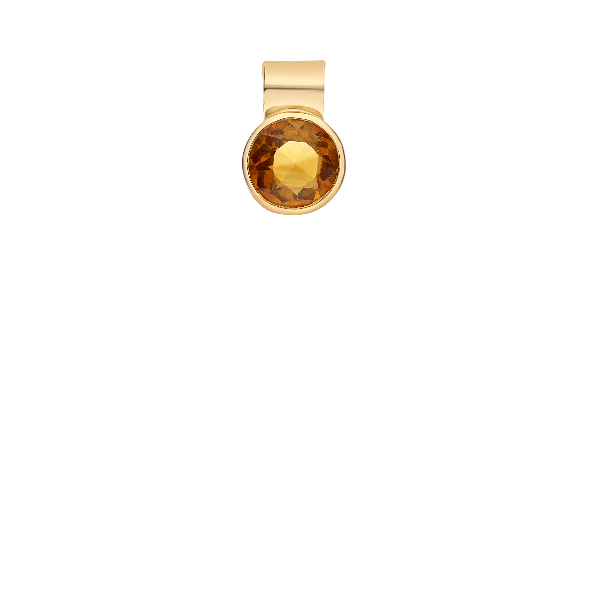 Hängsmycke citrin 1,26g 18K guld