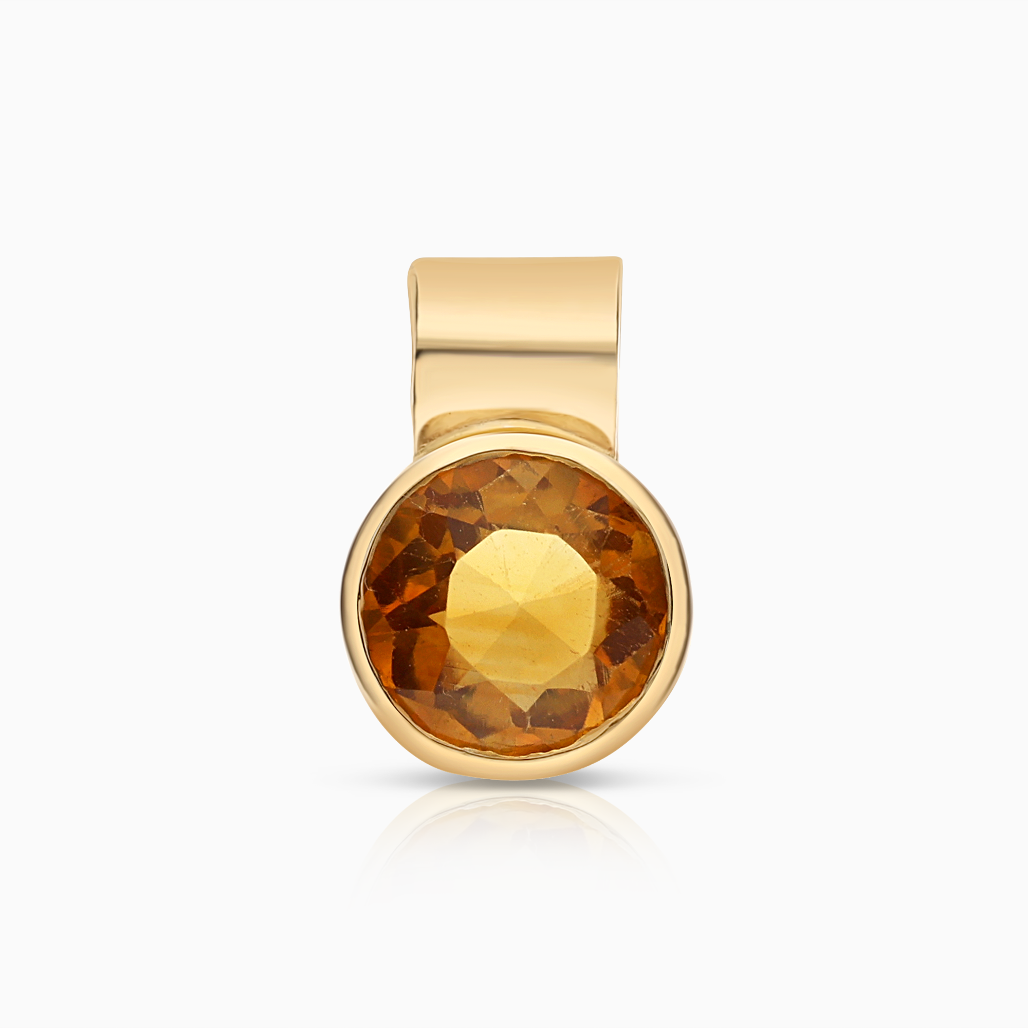 Hängsmycke citrin 1,26g 18K guld