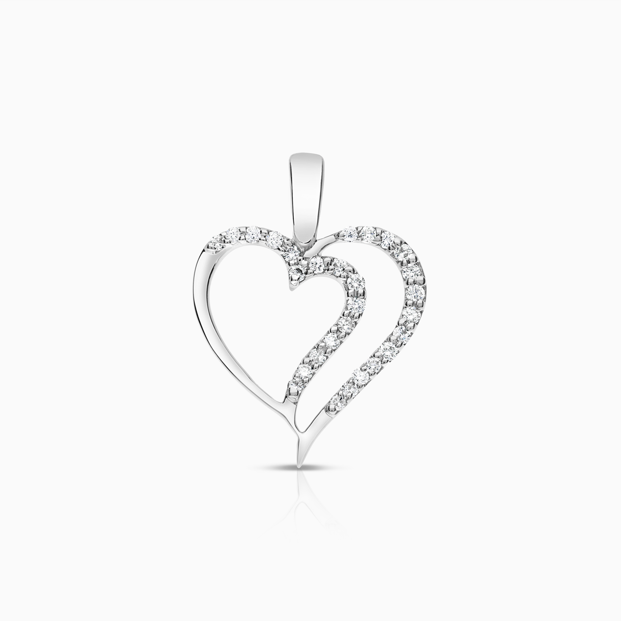 Diamanthänge 0,14ct 18K vitguld