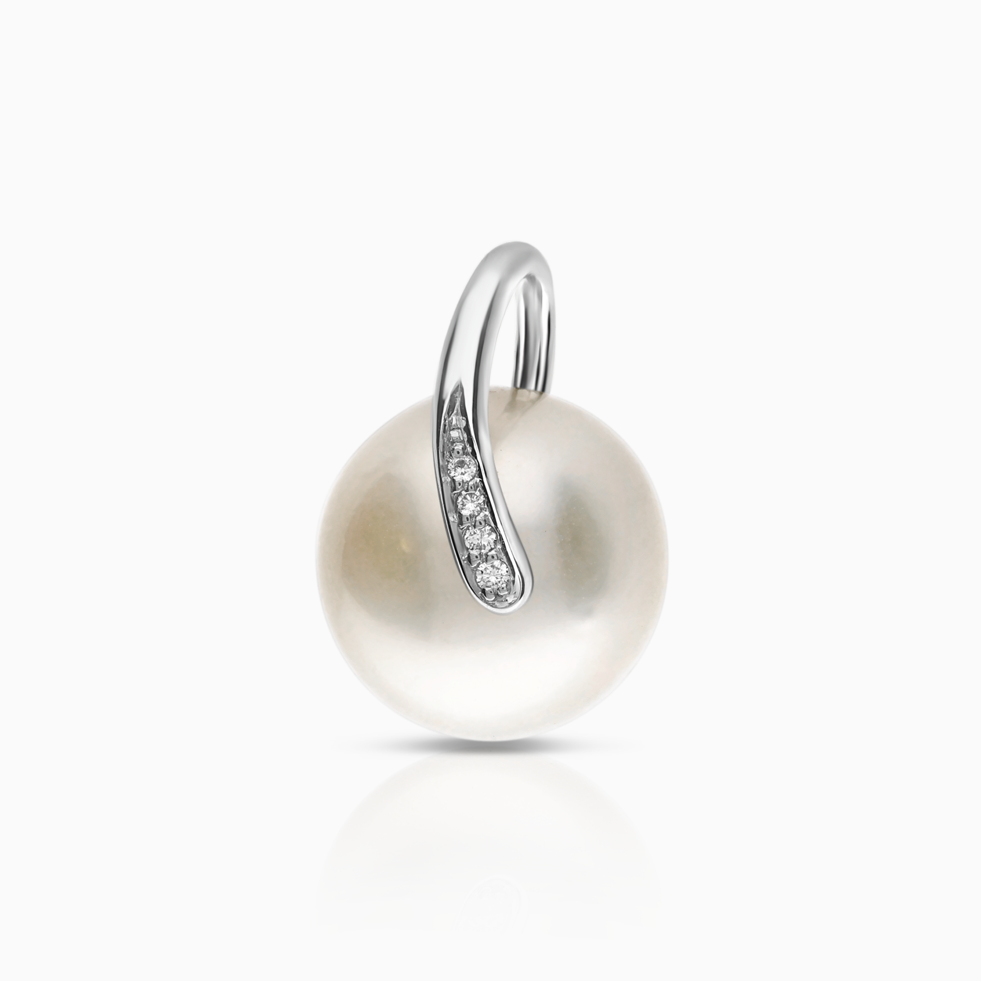 Diamanthänge med pärla 0,03ct 18K vitguld