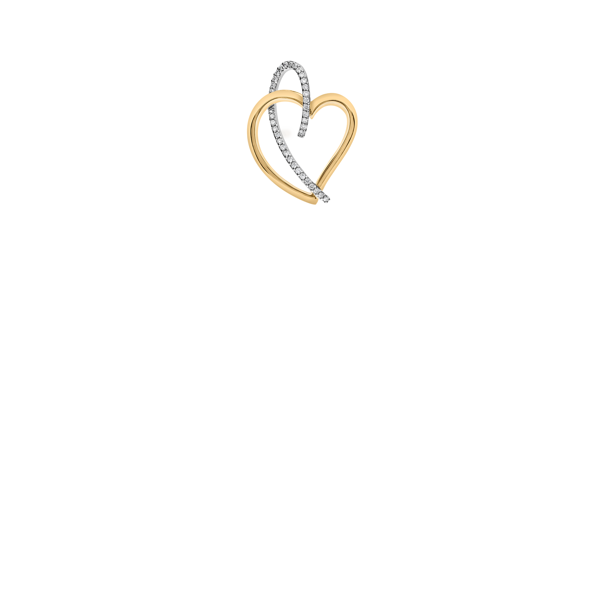 Diamanthänge 0,17ct 18K vit/gulguld
