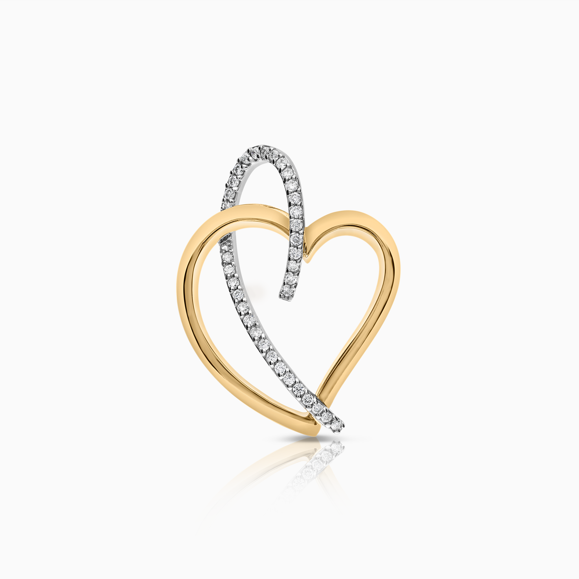 Diamanthänge 0,17ct 18K vit/gulguld