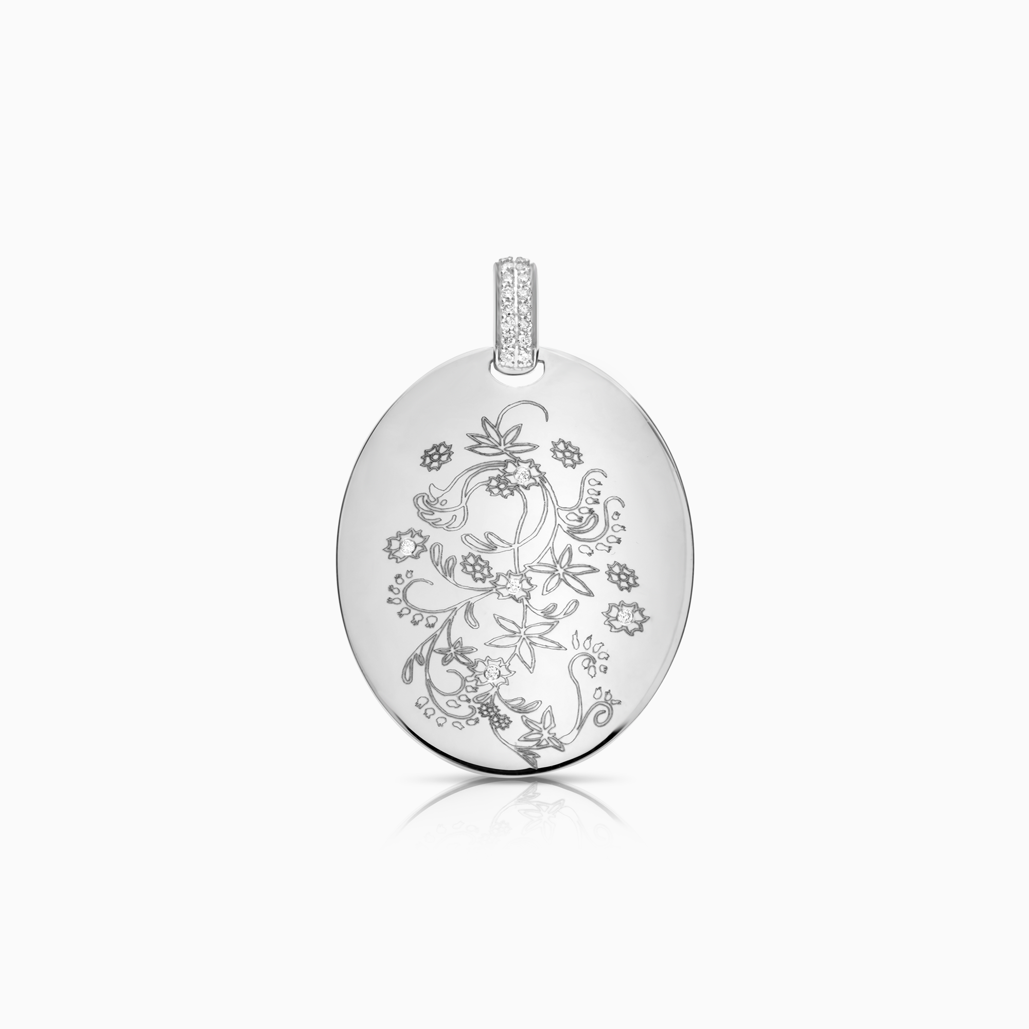 Diamanthänge 0,10ct 18K vitguld