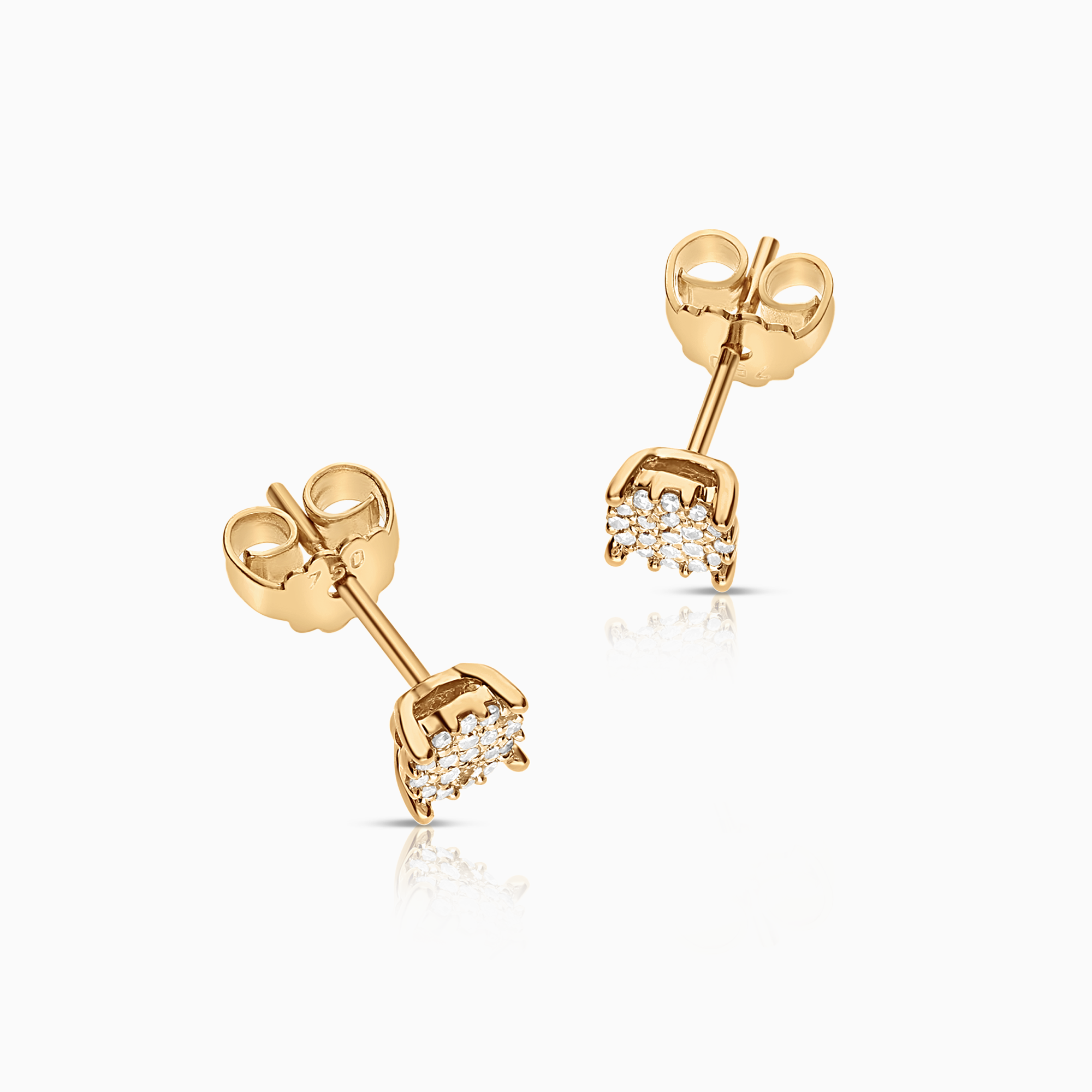 Diamantörhängen 0,15ct 18K guld
