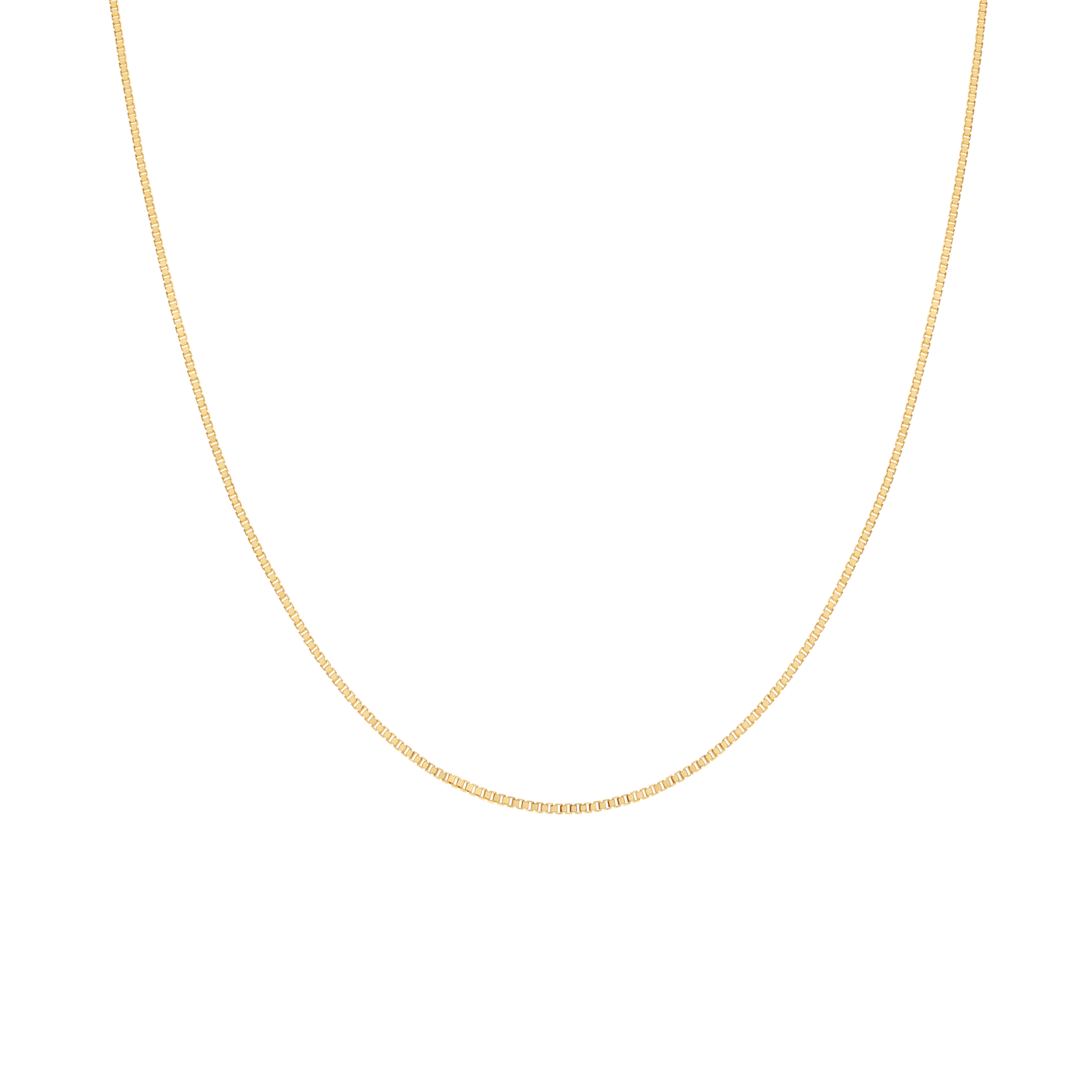 Box chain 50cm 18K gold