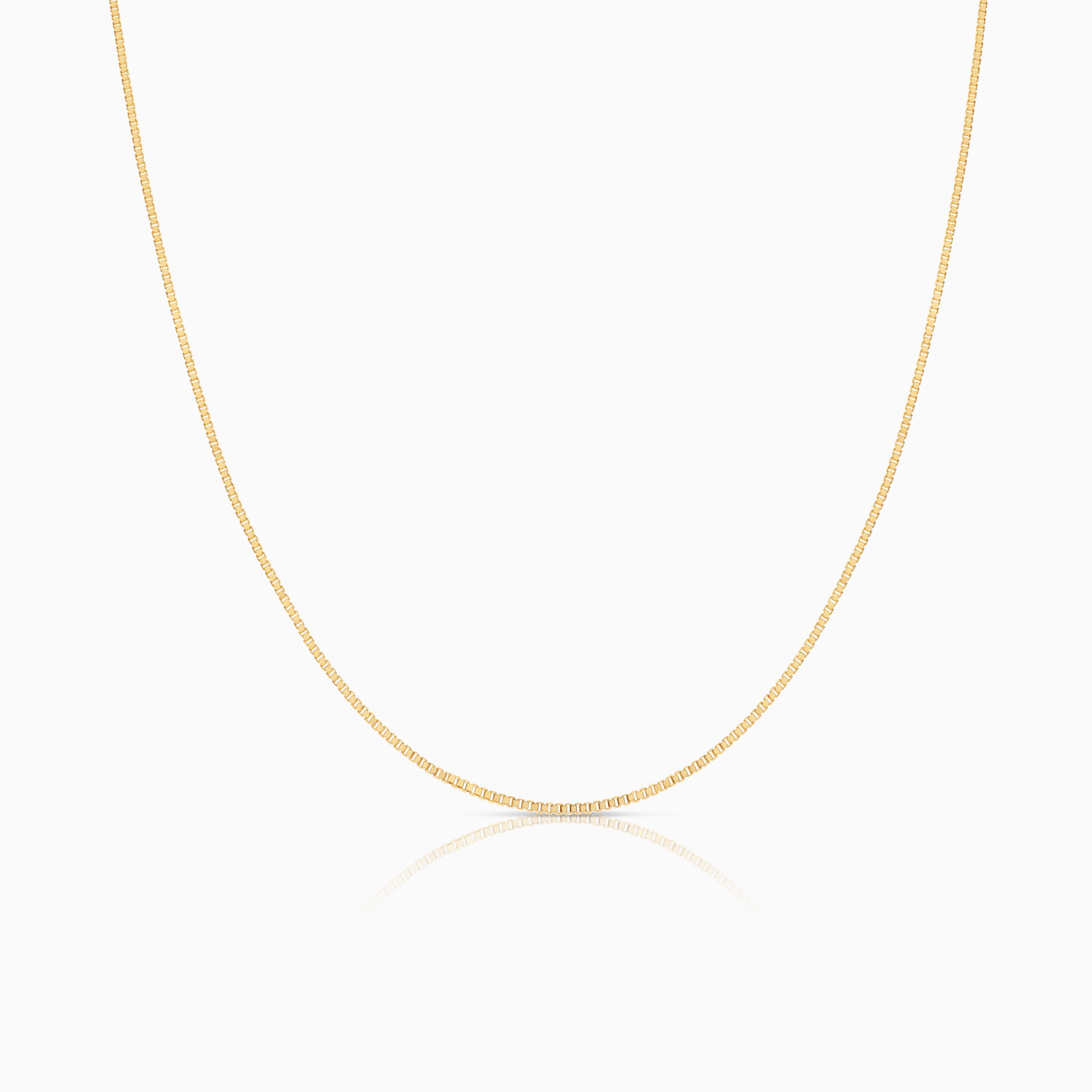 Box chain 50cm 18K gold