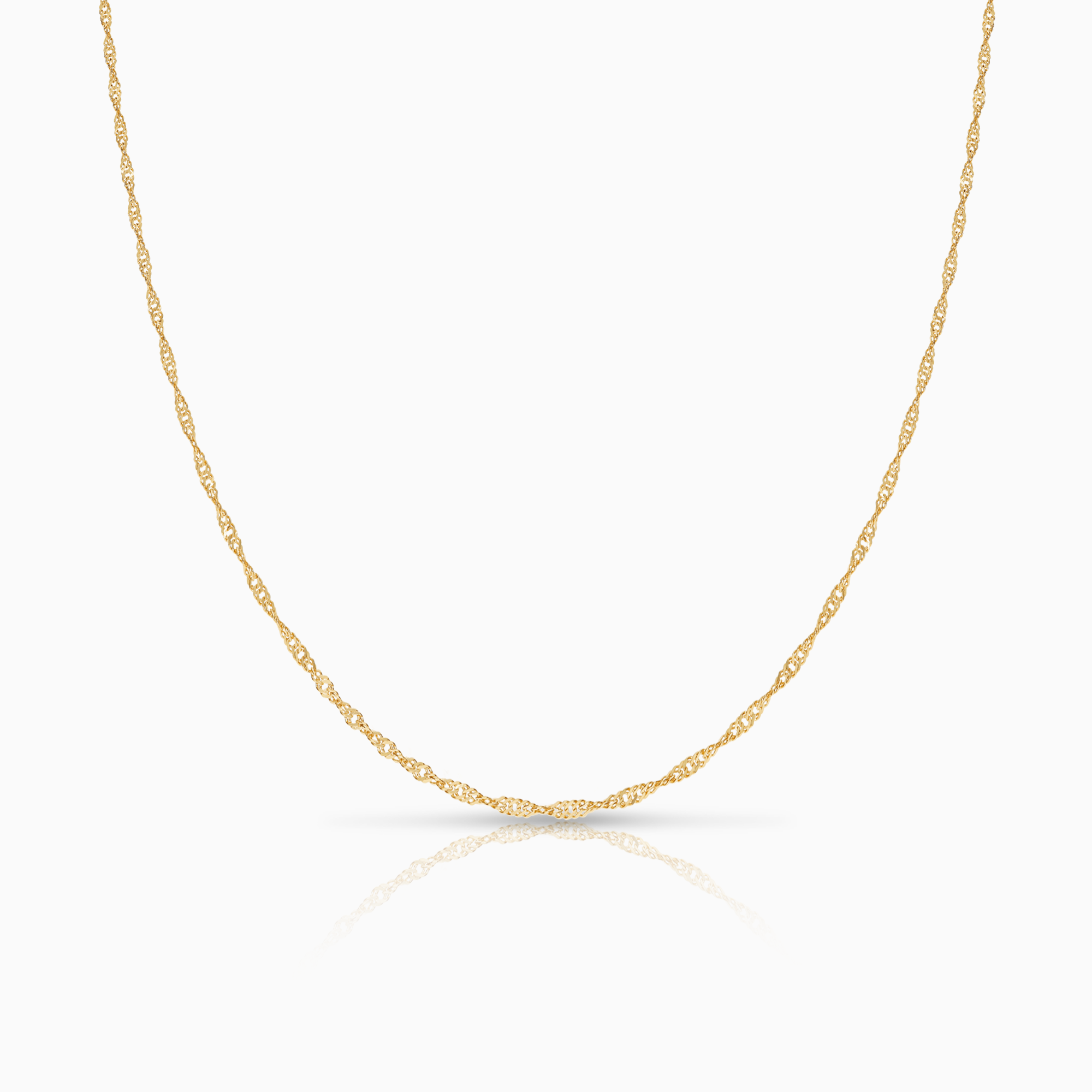Singapore chain 50cm 18K gold