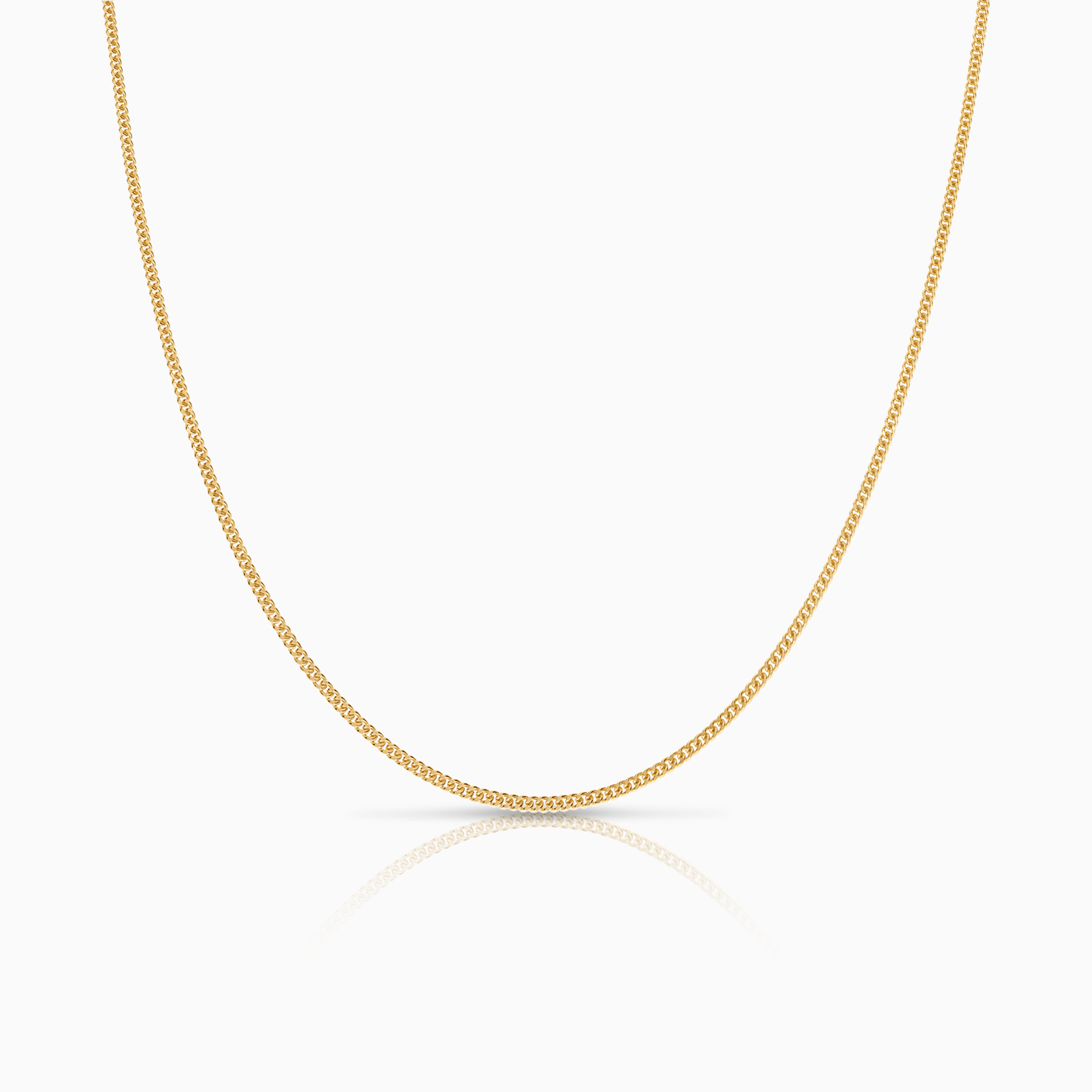 Pansarkedja 42cm 18K guld