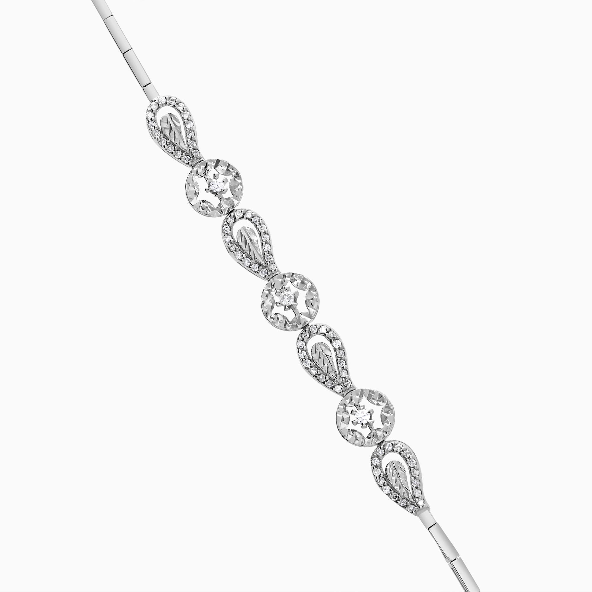 Diamantarmband 0,39ct 18K vitguld
