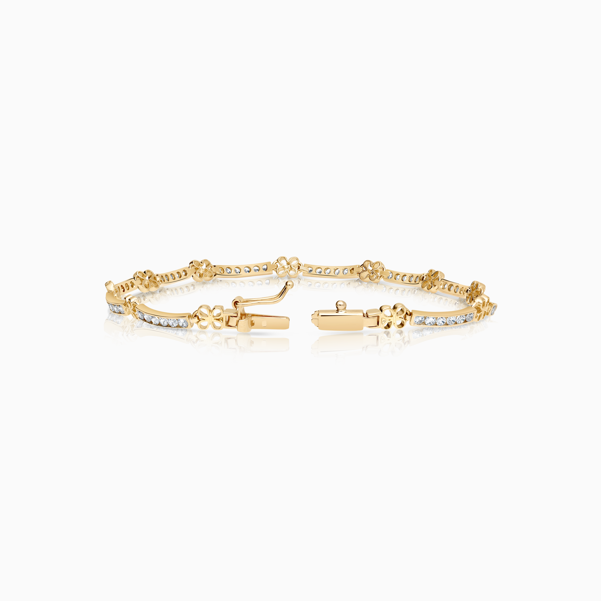 Guldarmband med cubic 18K guld