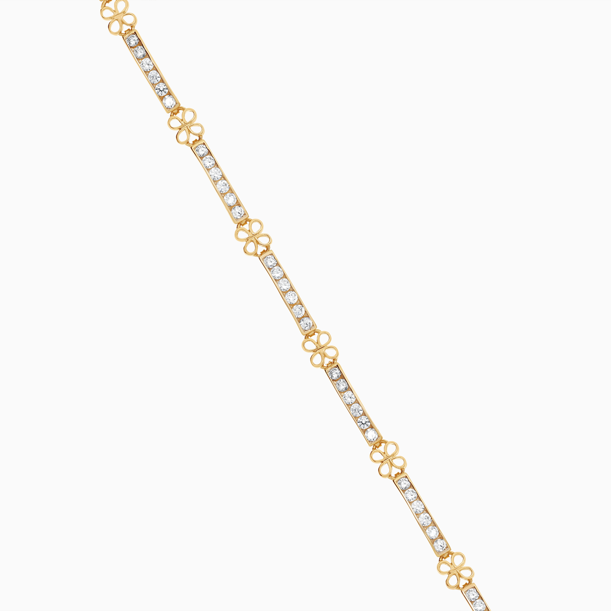 Guldarmband med cubic 18K guld