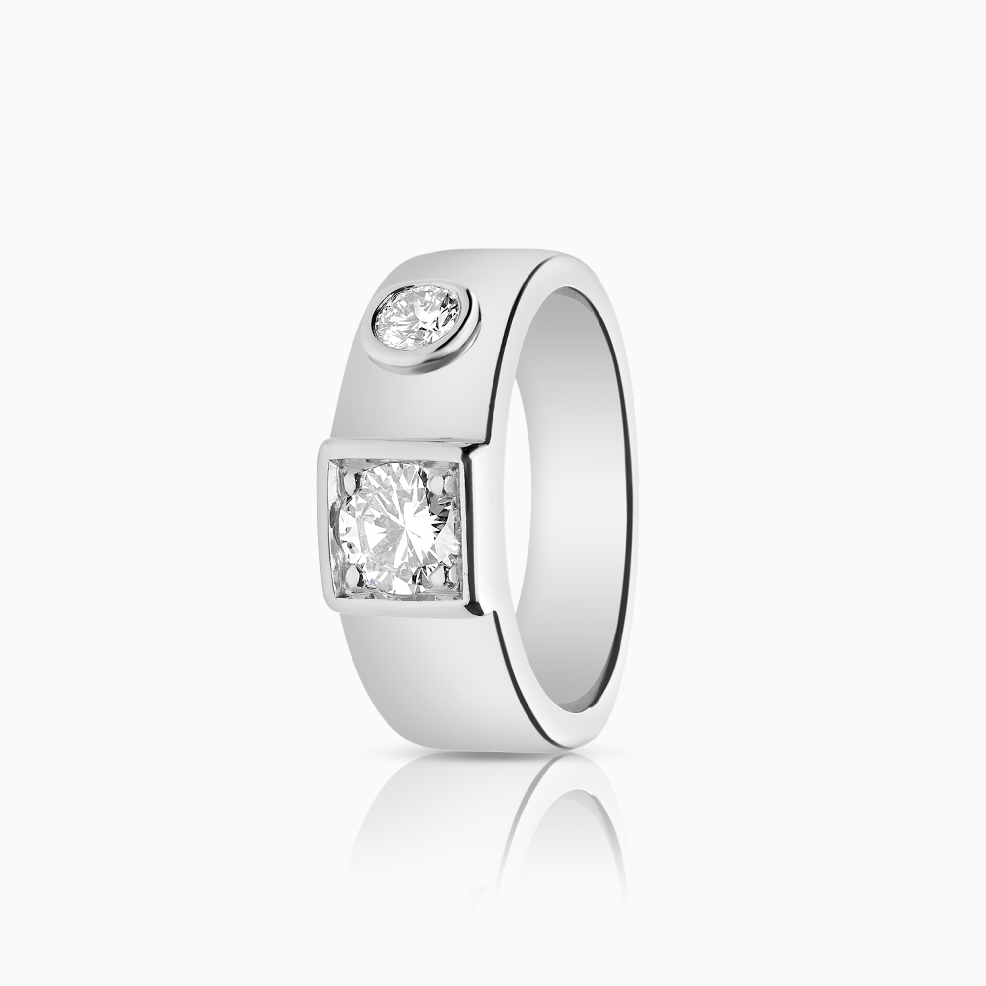 Diamantring 0,65ct 18K vitguld