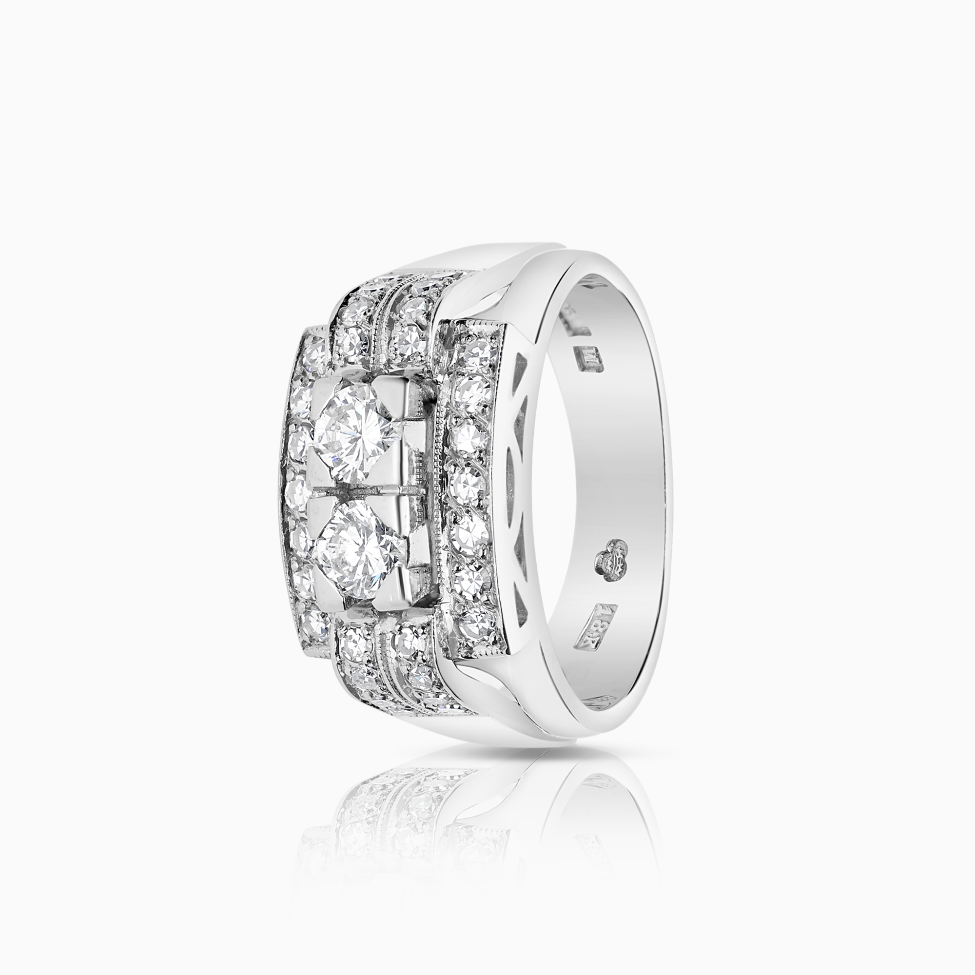 Diamantring 0,60ct 18K vitguld