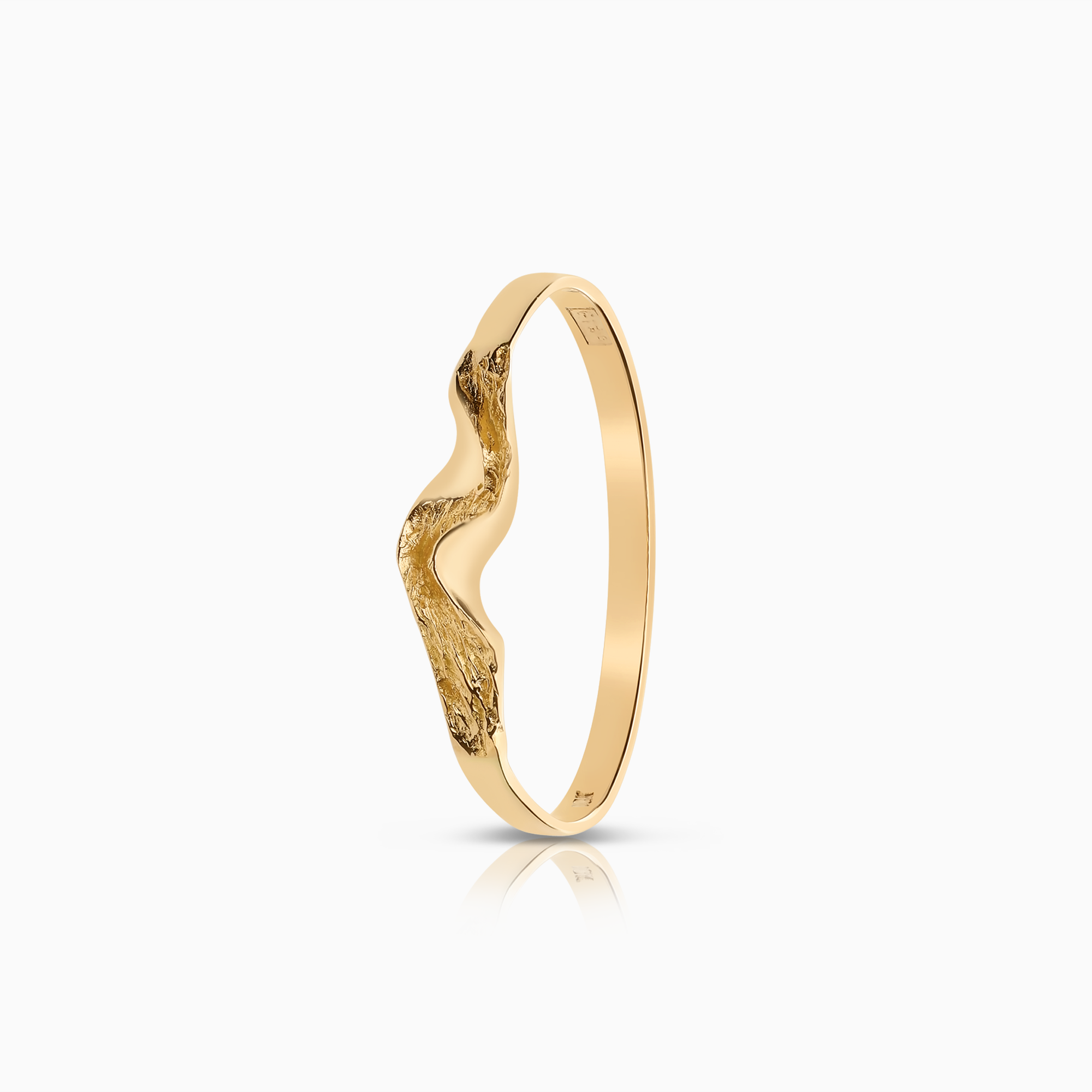 Gold ring 0.88g 18K gold