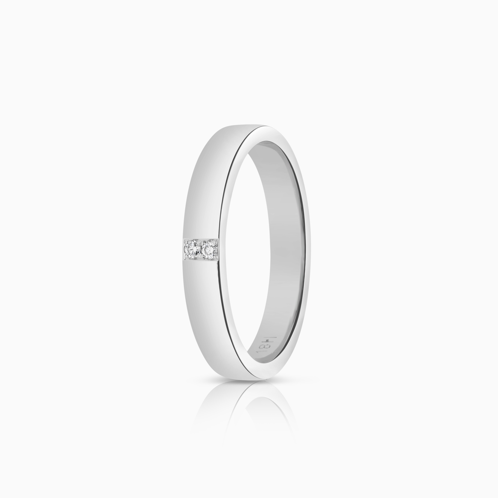 Diamantring 0,02ct 18K vitguld