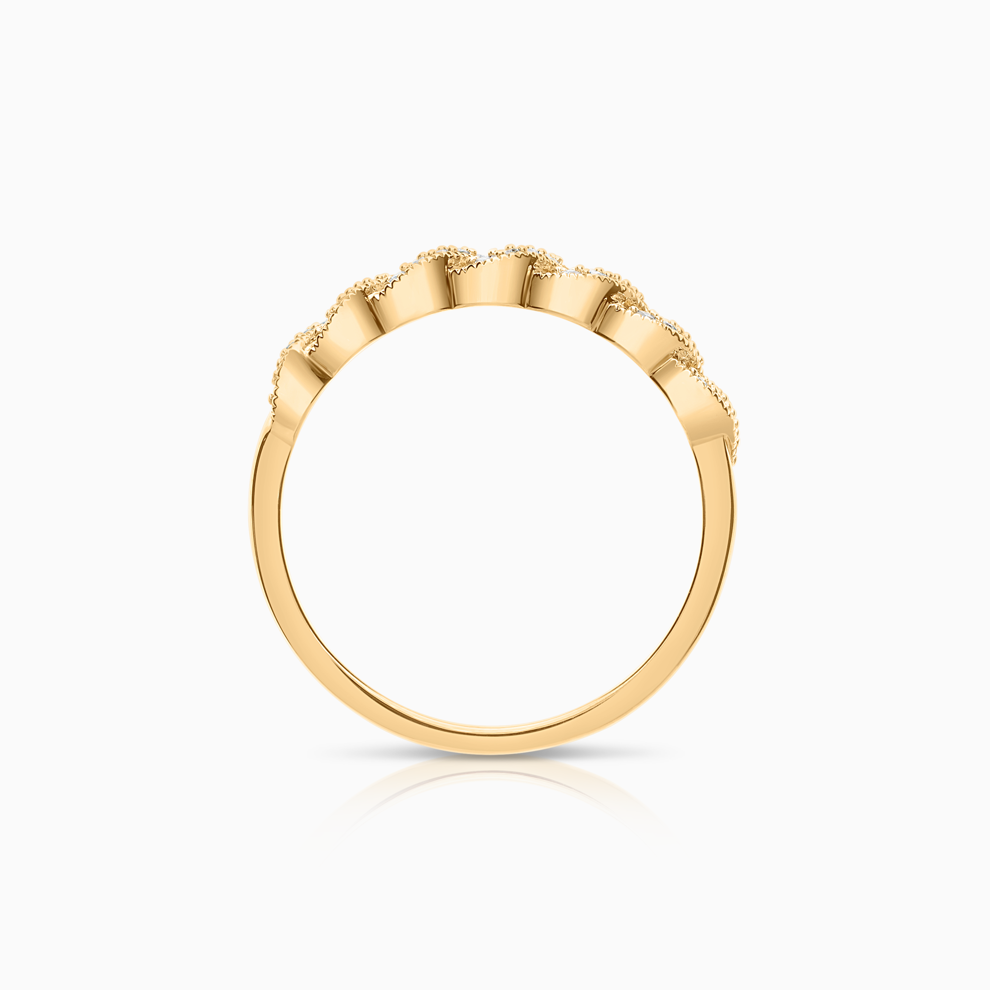 Diamond ring 0.10ct 18K gold