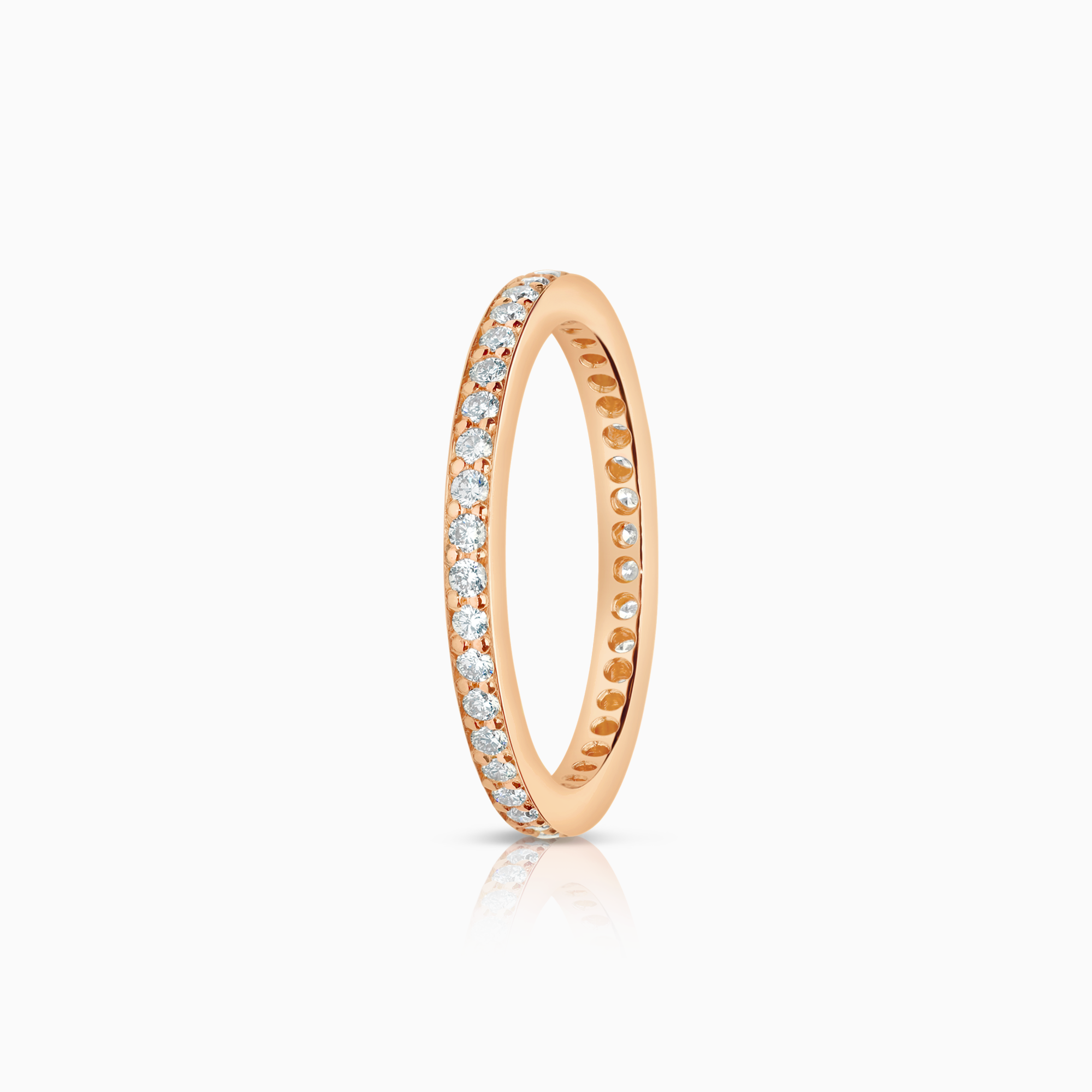 Alliansring 0,40ct 18K roséguld