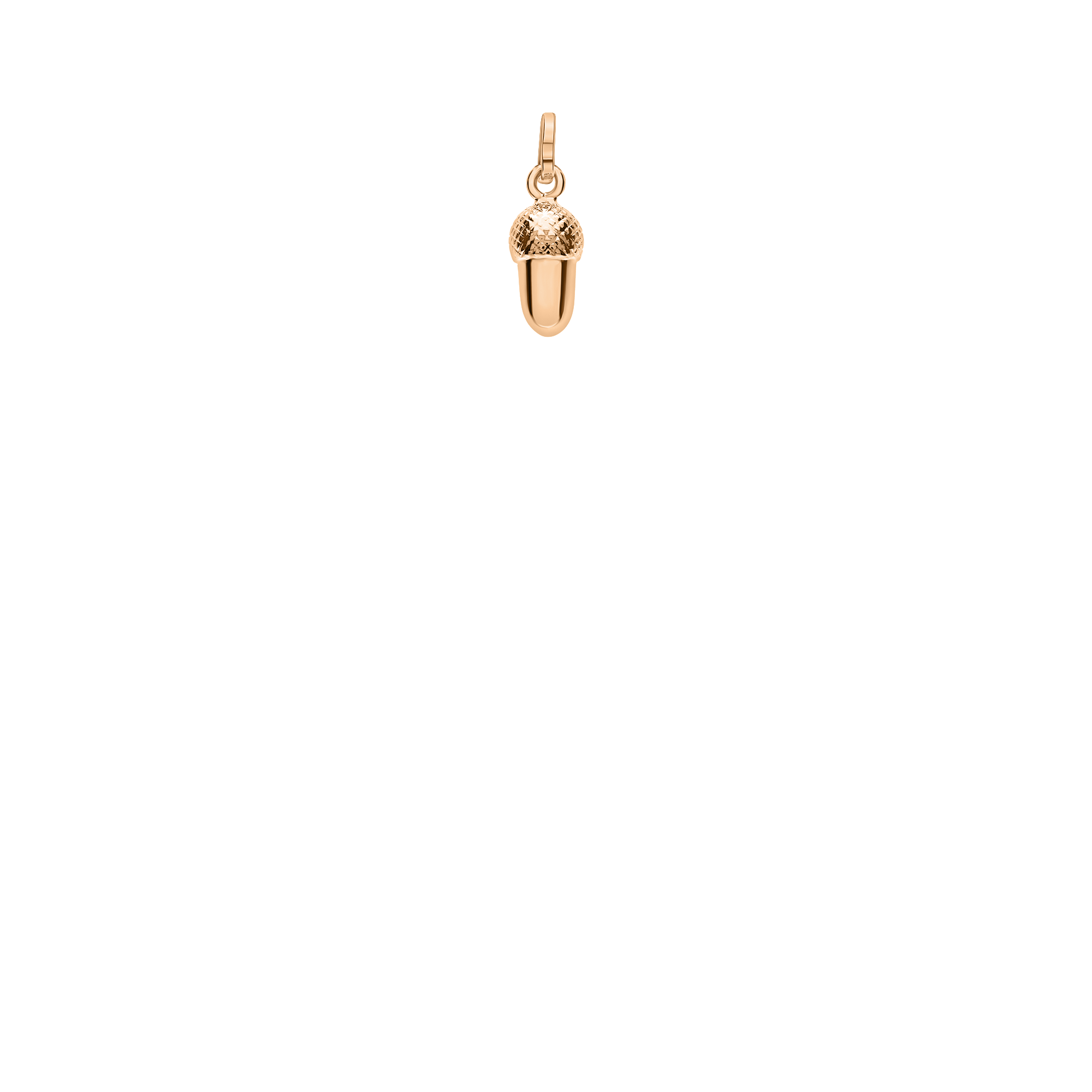 Acorn pendant 1.11g 18K rose gold