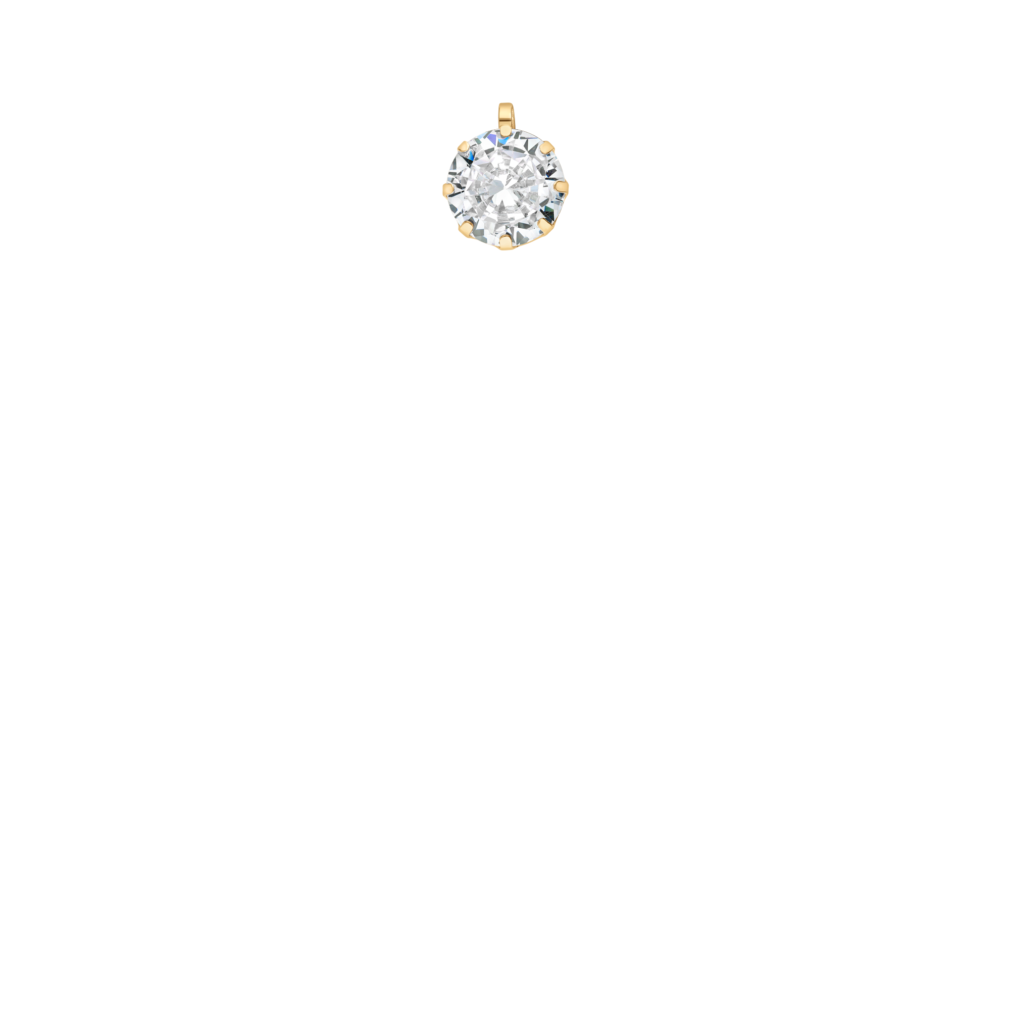 Hänge cubik zirconia 1,54g 18K guld