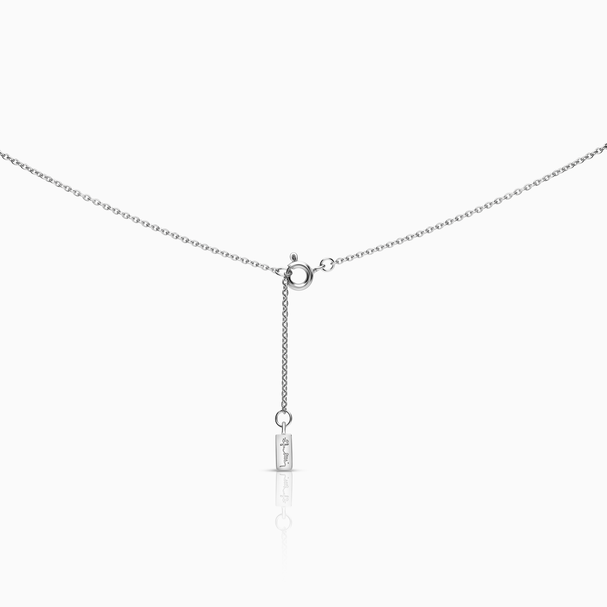Efva Attling You & me necklace 0.07ct 18K white gold