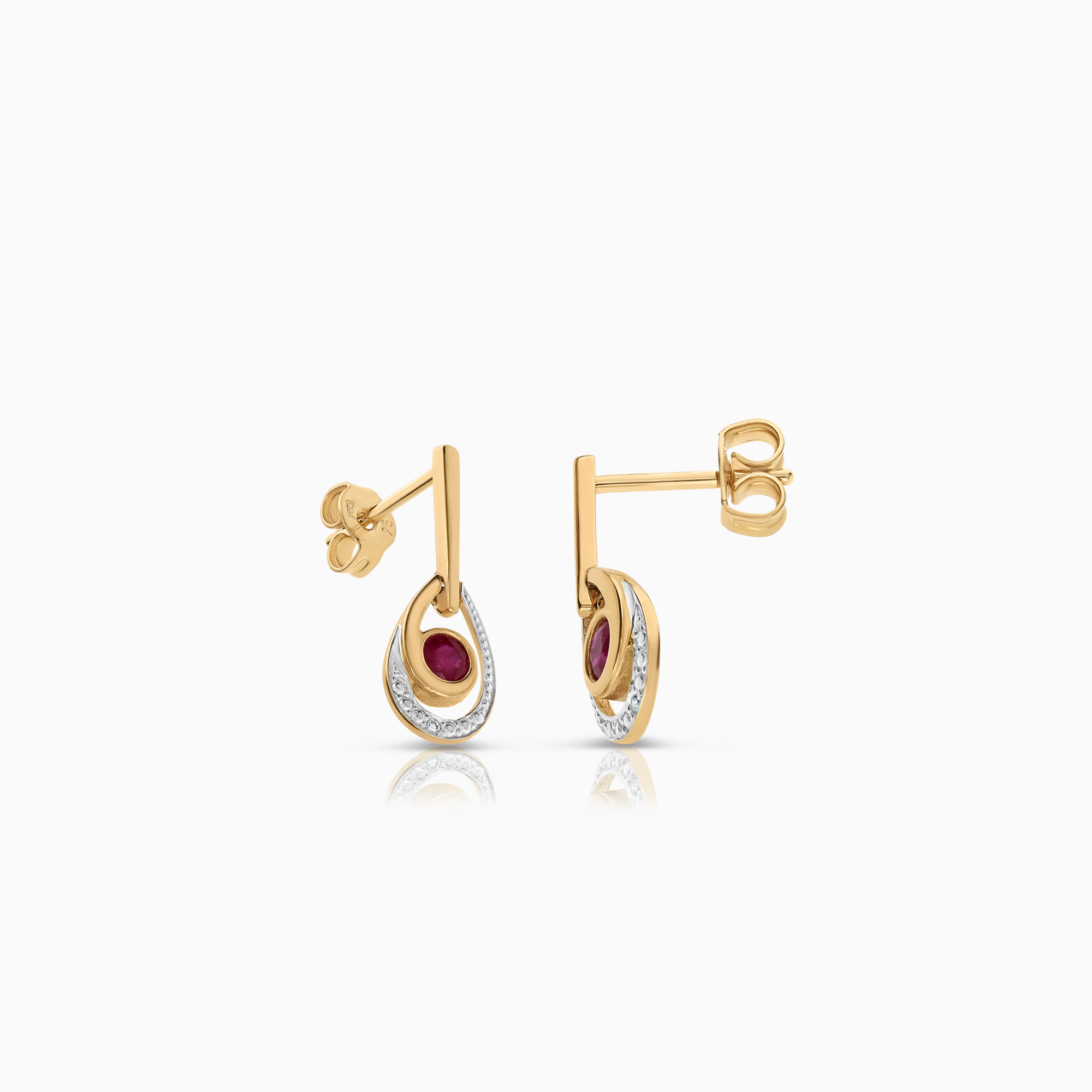 Ädelstenshängen med diamanter 0,008ct 18K guld