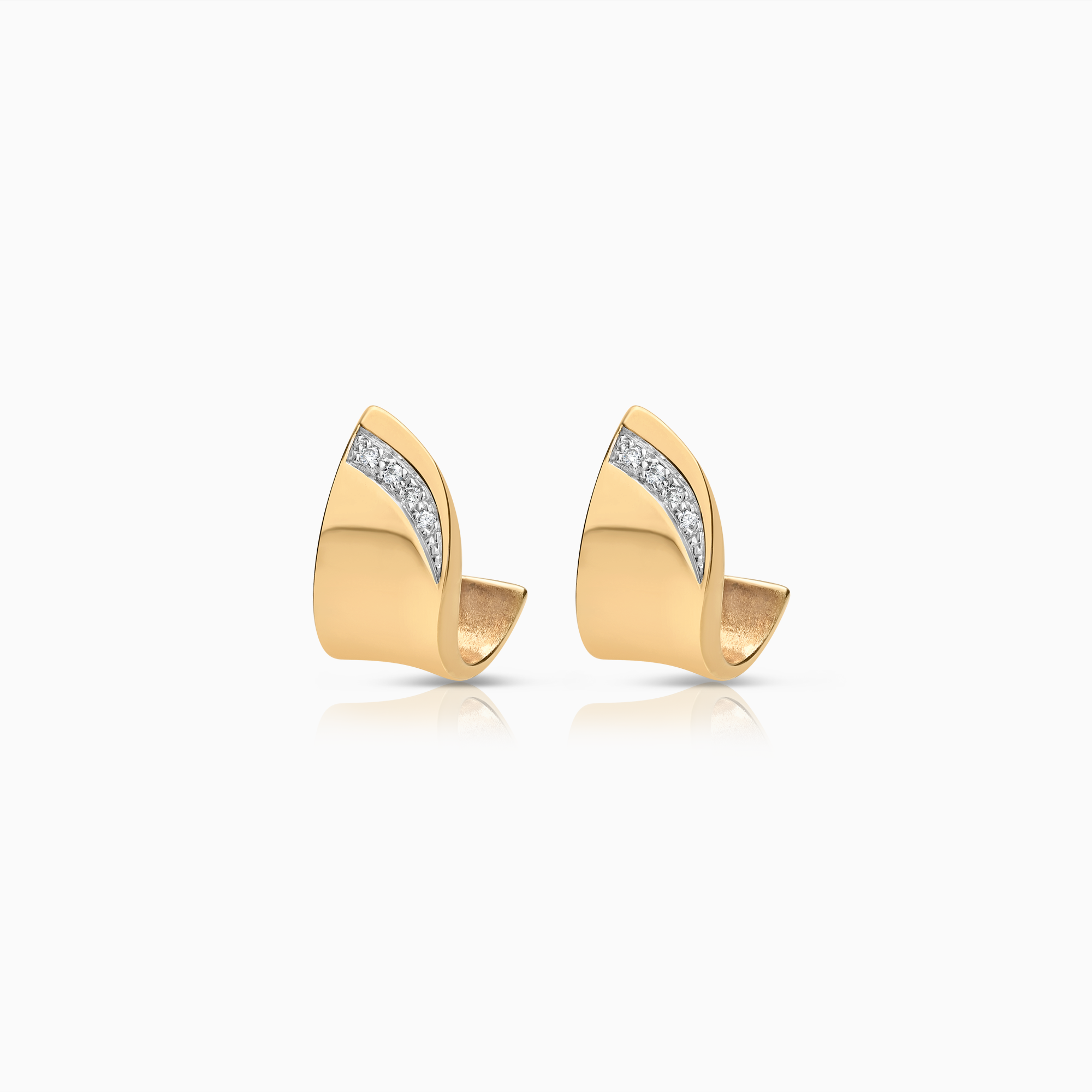 Diamantörhängen 0,09ct 18K guld