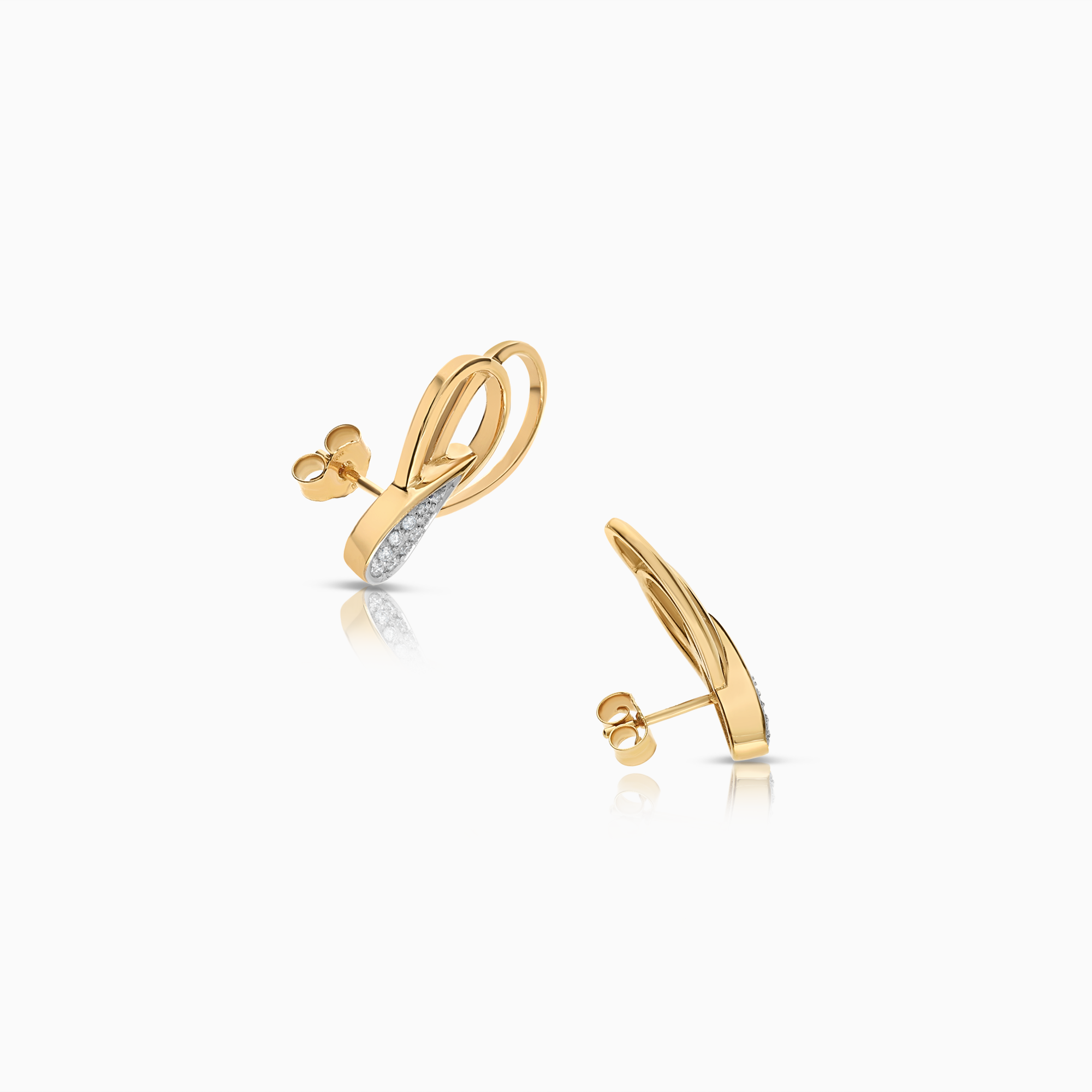 Diamantörhängen 0,13ct 18K guld