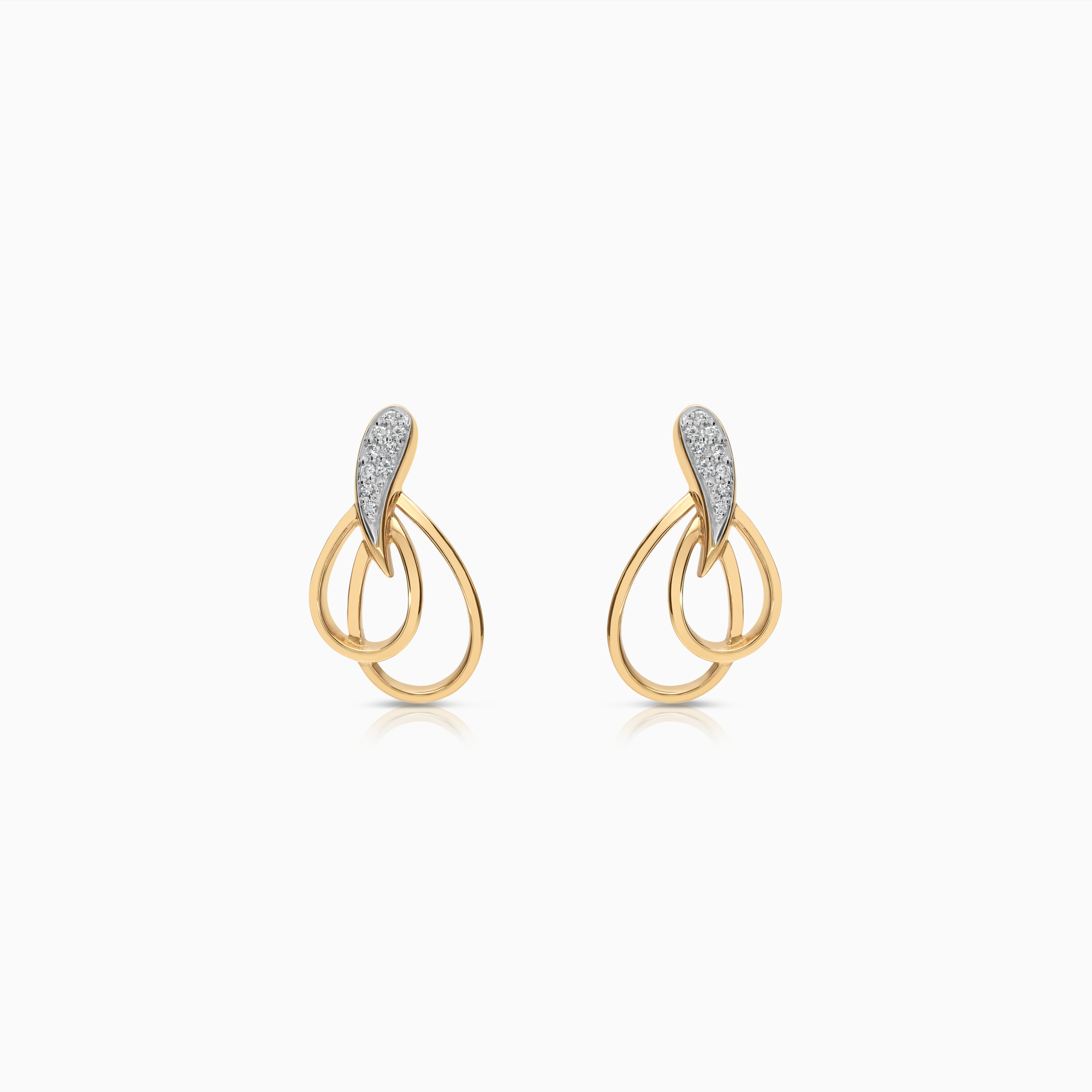 Diamantörhängen 0,13ct 18K guld