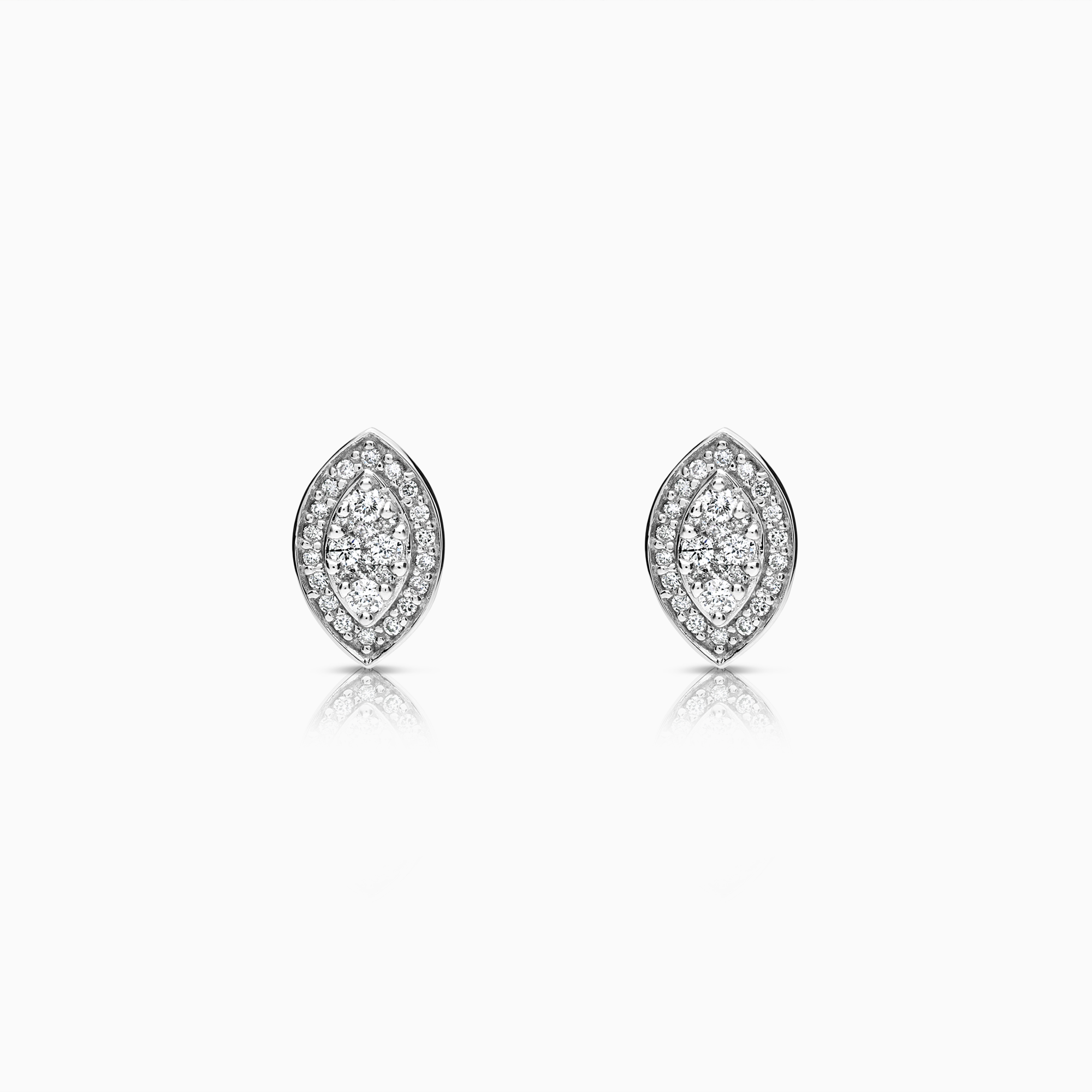 Diamond earrings 0.50ct 18K white gold