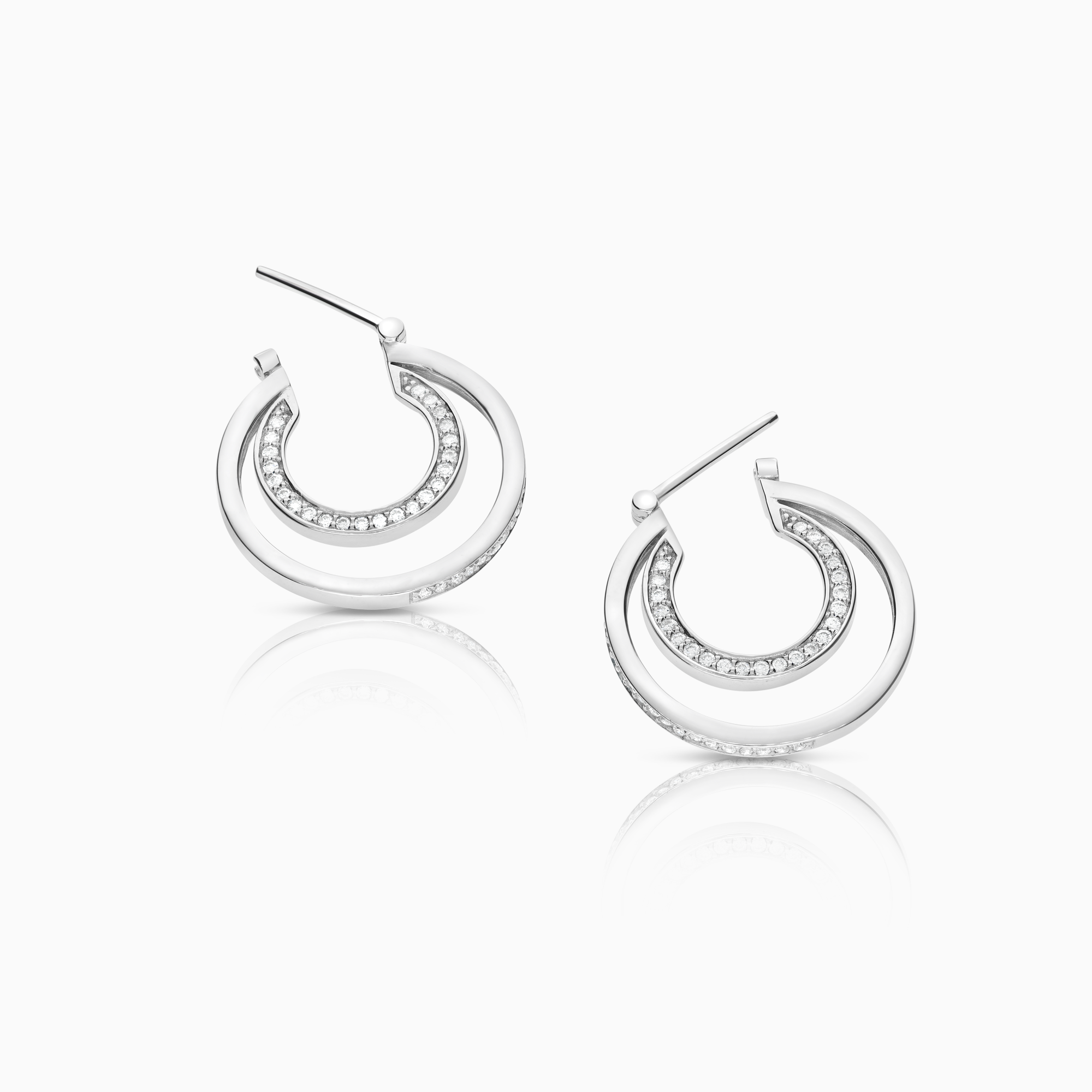 Diamantörhängen 0,50ct 18K vitguld