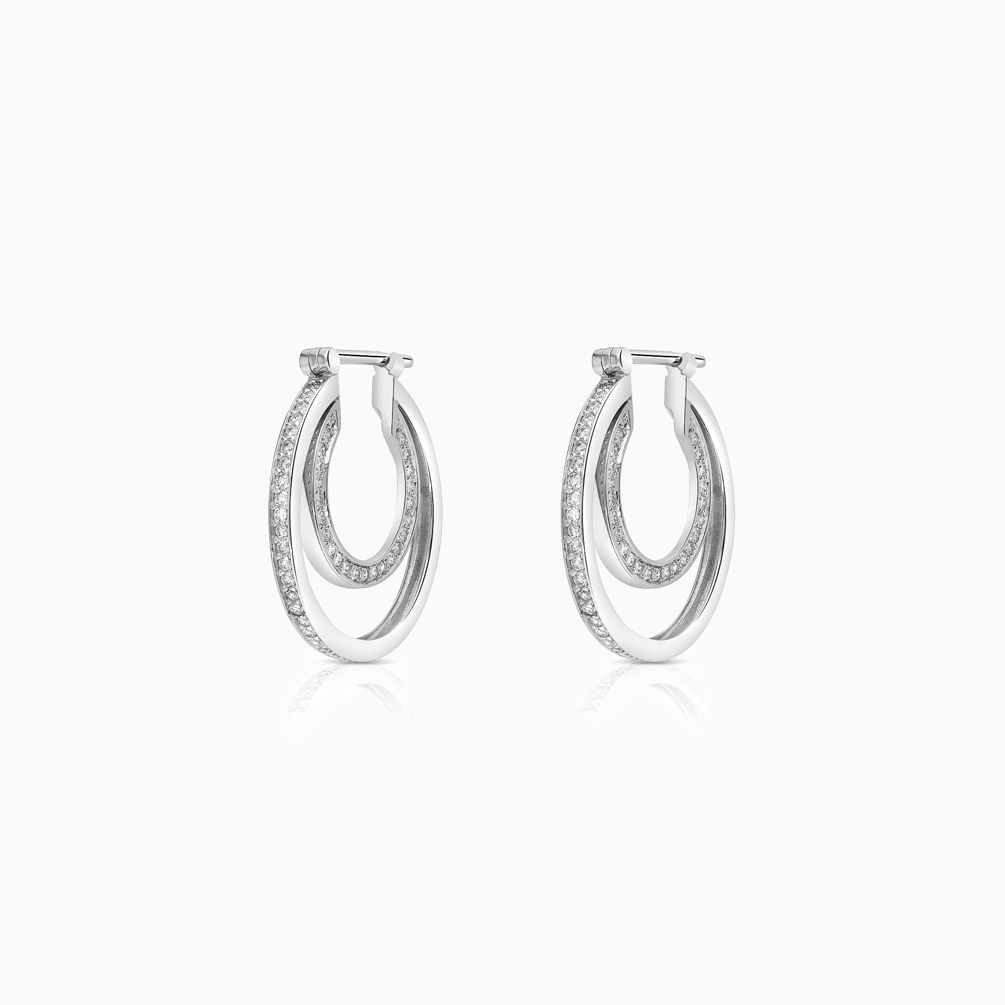 Diamantörhängen 0,50ct 18K vitguld