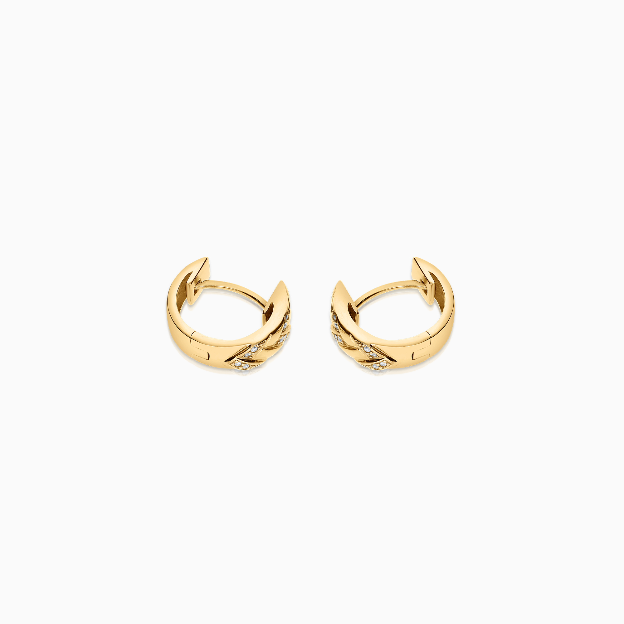 Diamond earrings 0.10ct 18K gold