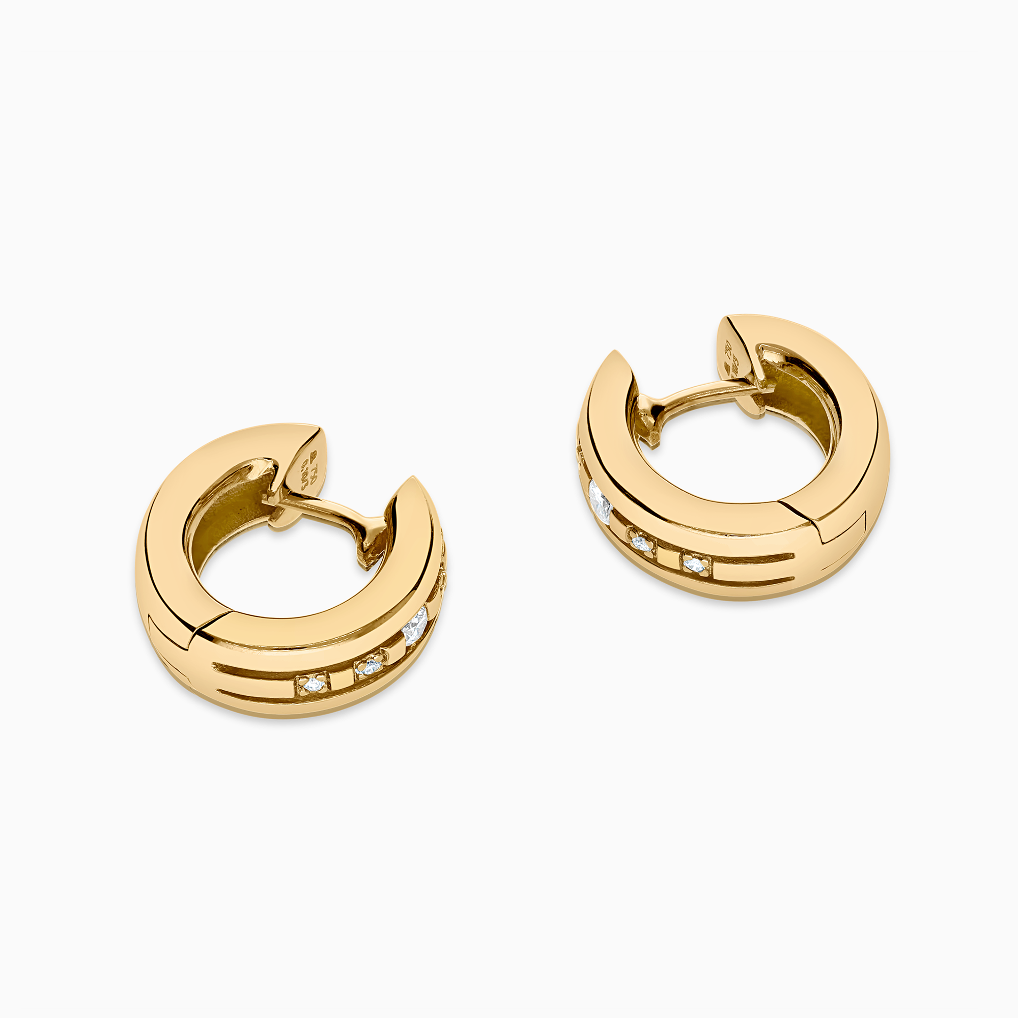 Diamond earrings 0.20ct 18K gold