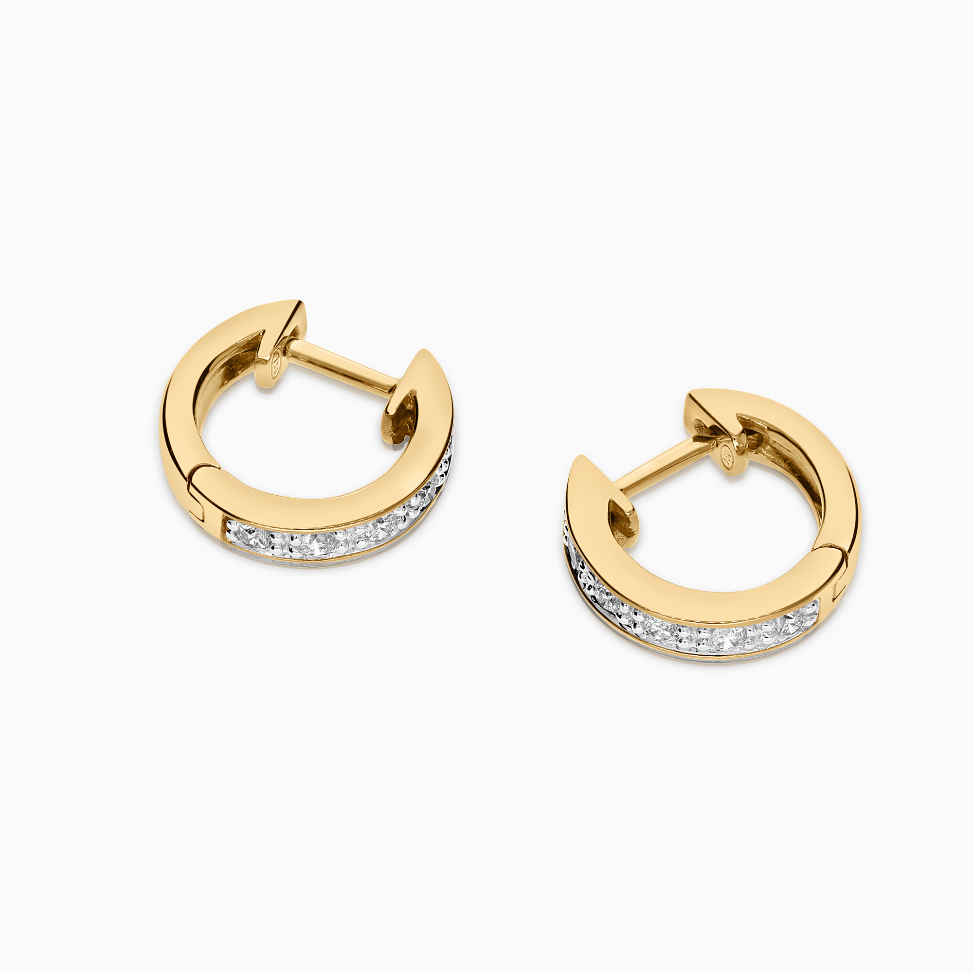 Diamond earrings 0.28ct 18K gold/white gold