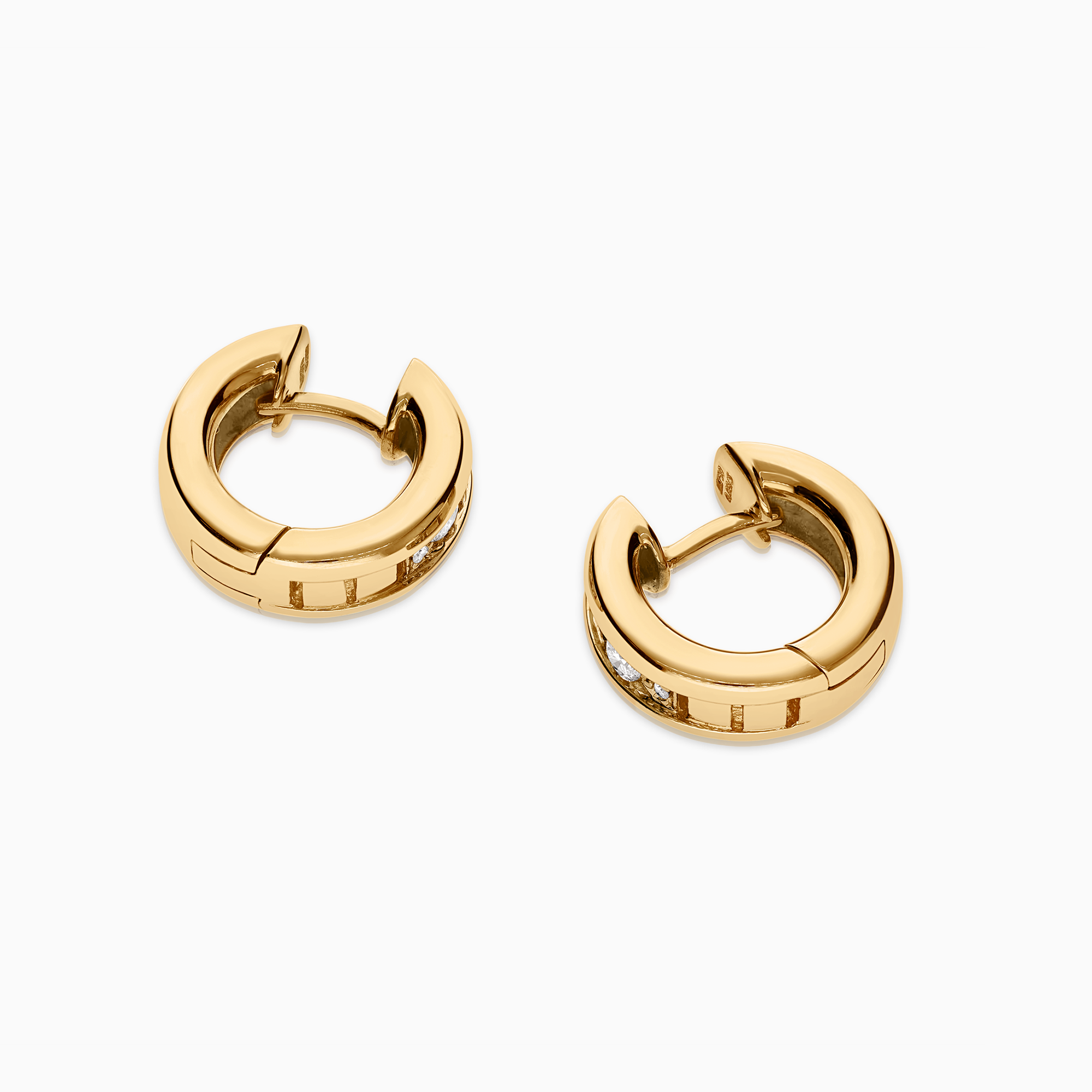 Diamond earrings 0.16ct 18K gold
