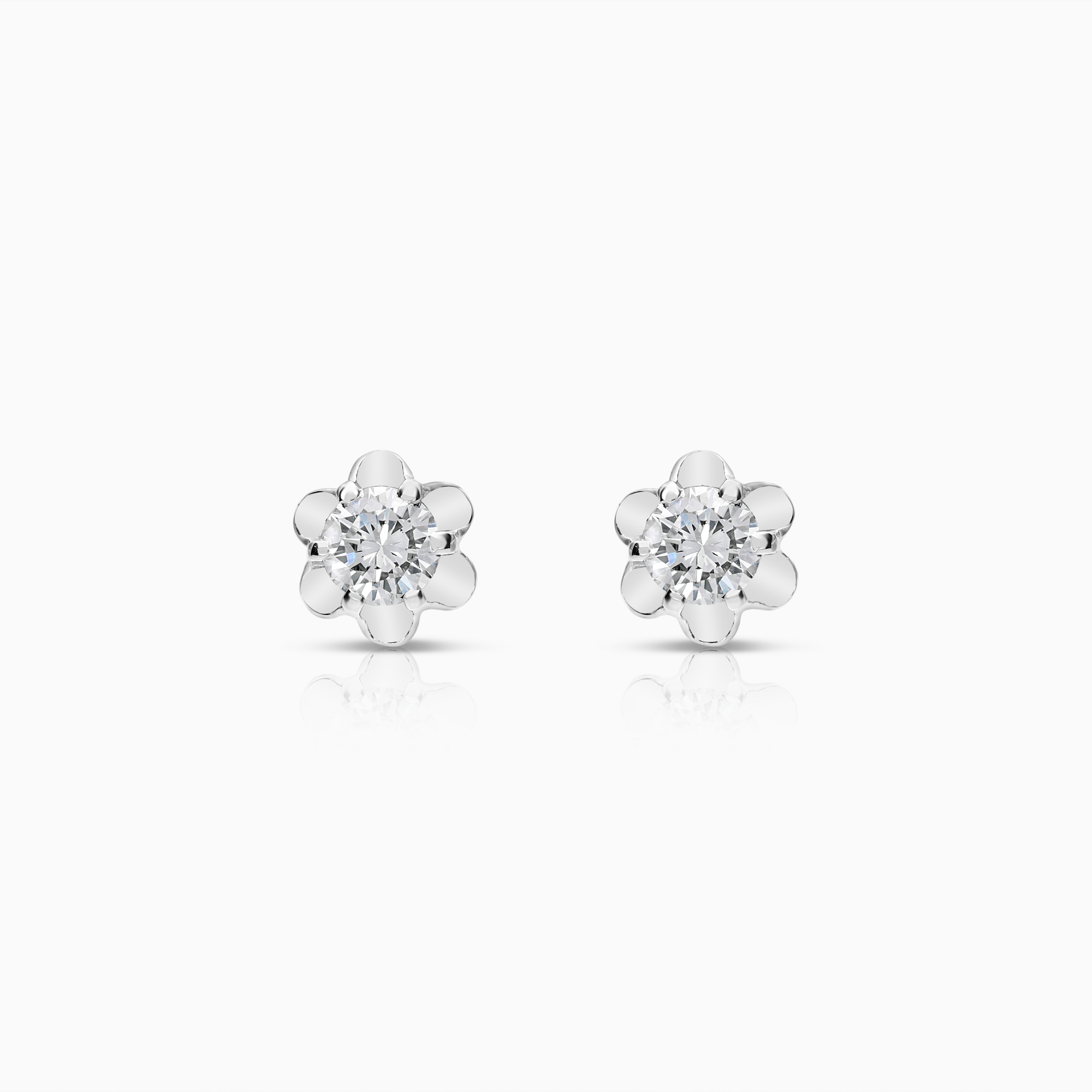 Solitärörhängen 0,40ct 18K vitguld