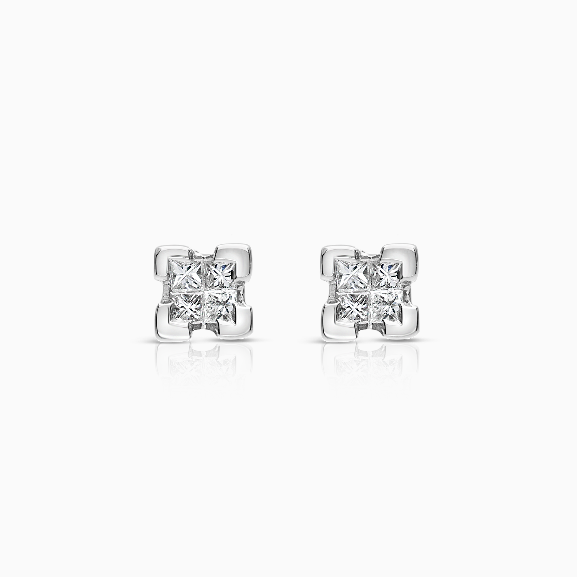 Diamantörhängen 0,16ct 18K vitguld