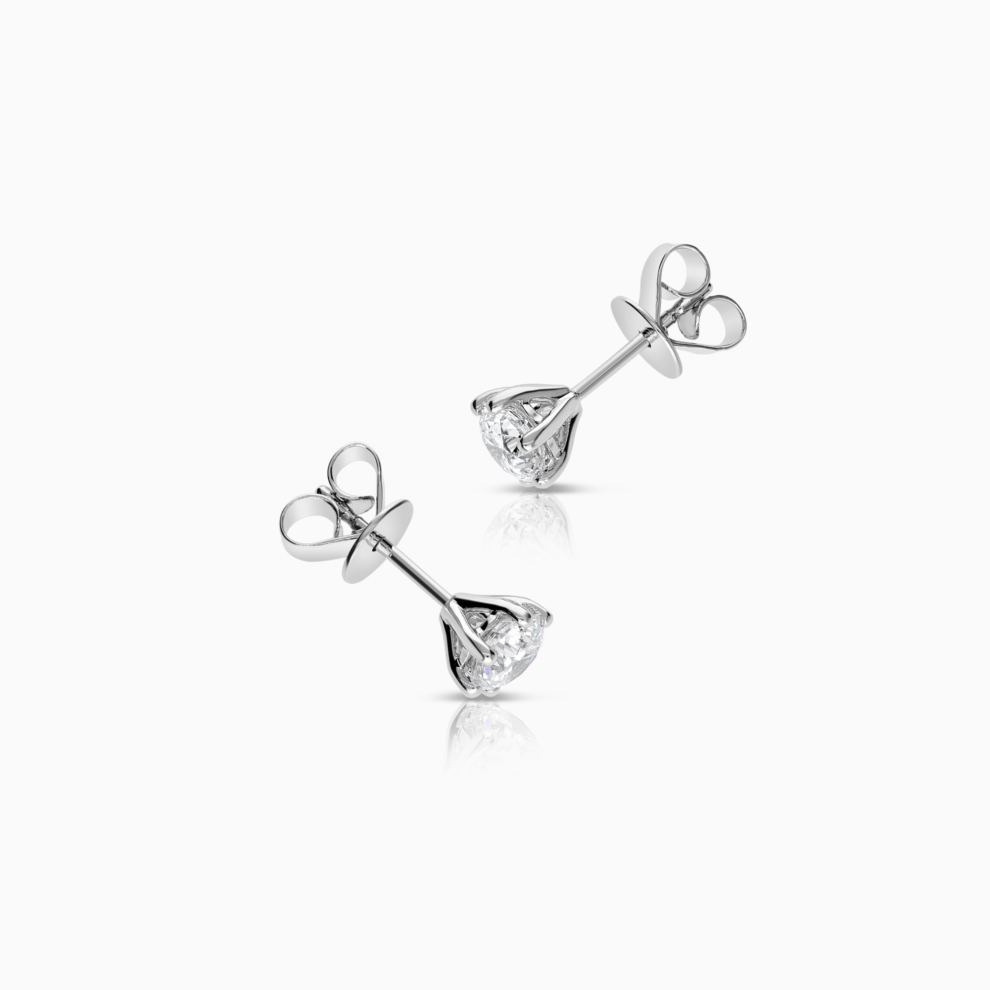 Solitärörhängen 1,20ct 18K vitguld