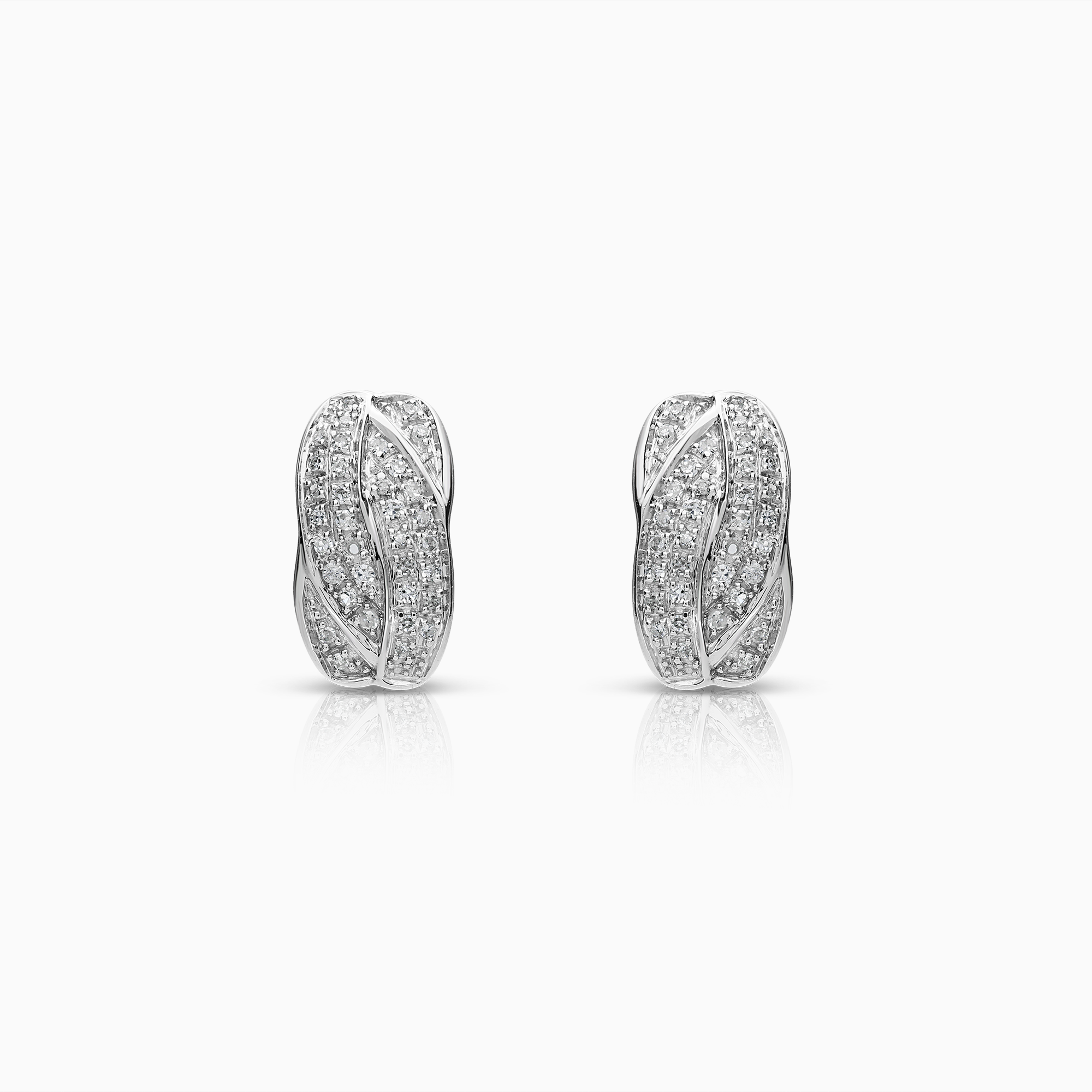 Diamantörhängen 0,17ct 18K vitguld