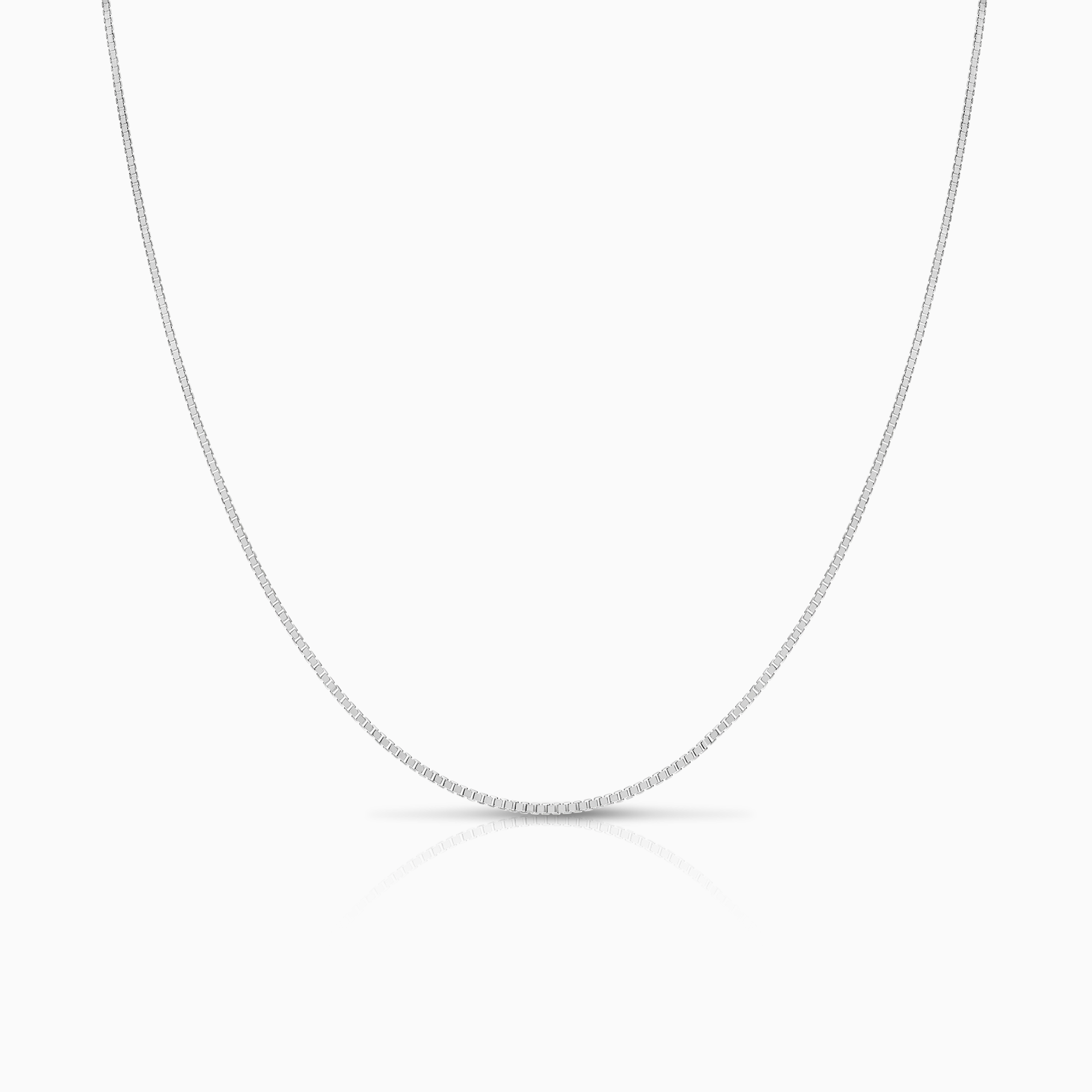 Box Chain 42.5cm 18K white gold