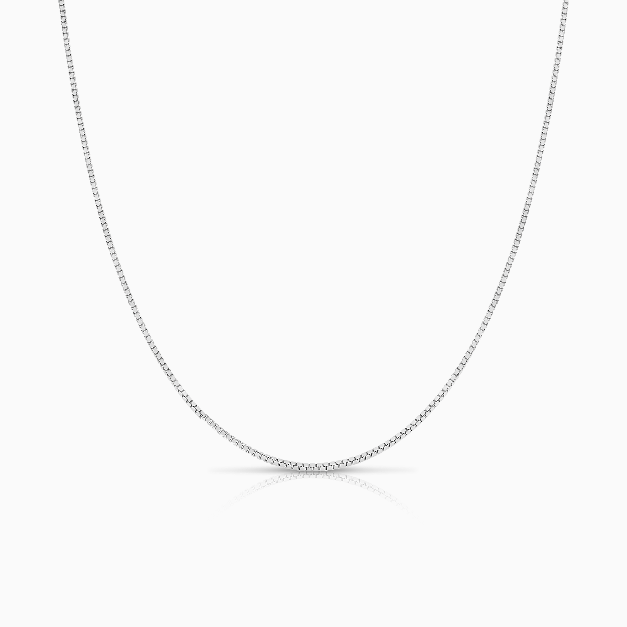 Venezialänk 45,5cm 18K vitguld