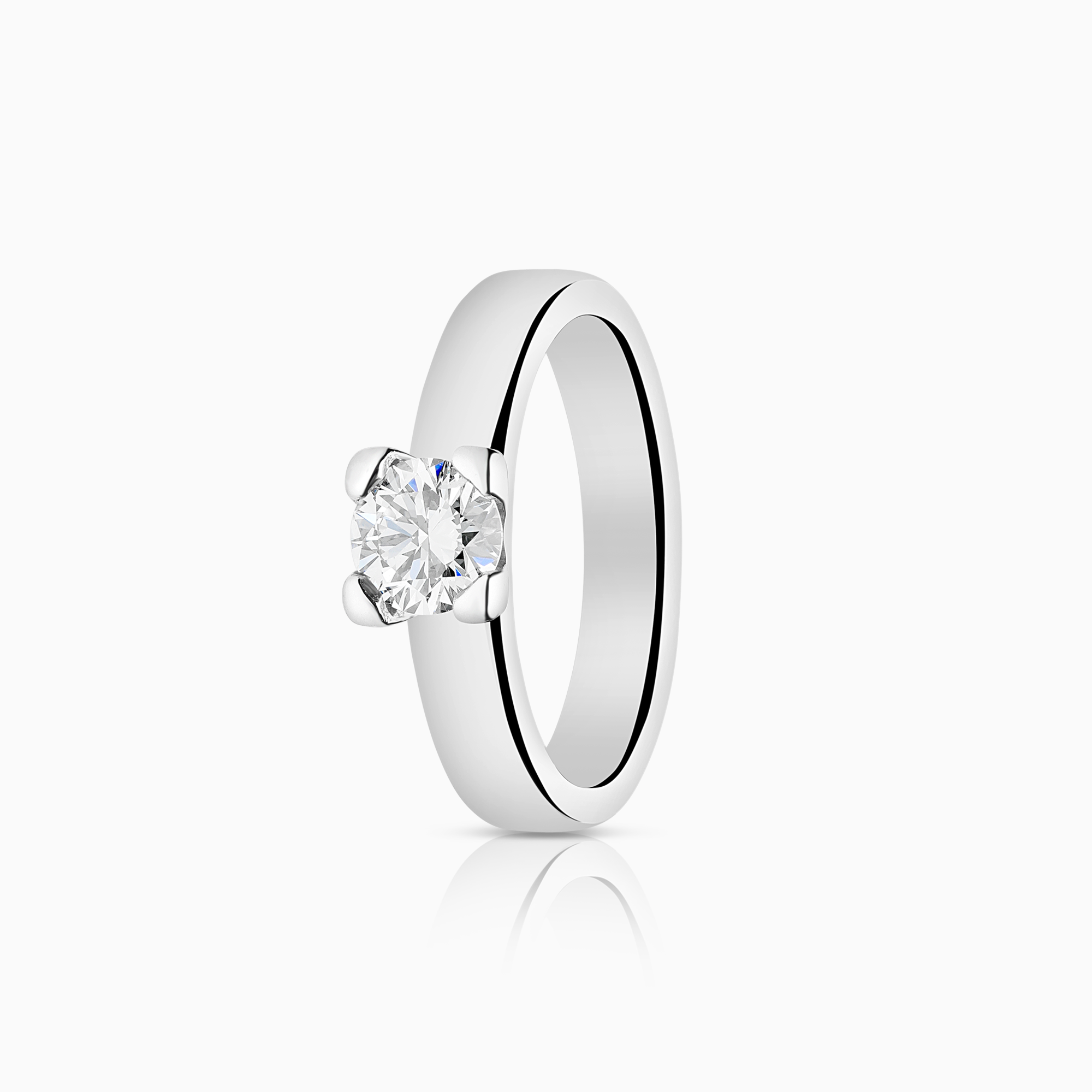 Solitärring 0,51ct 18K vitguld