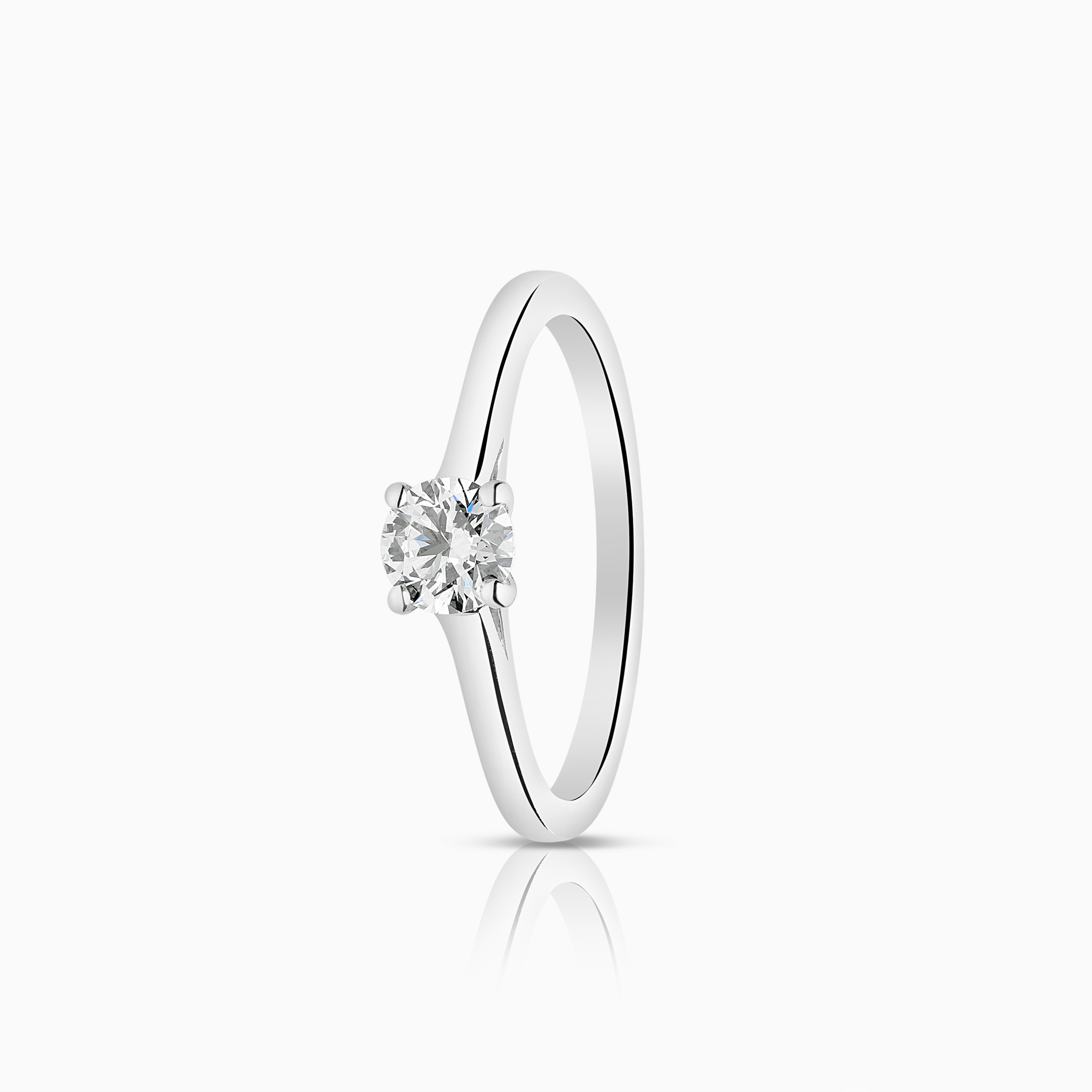 Solitärring 0,35ct 18K vitguld