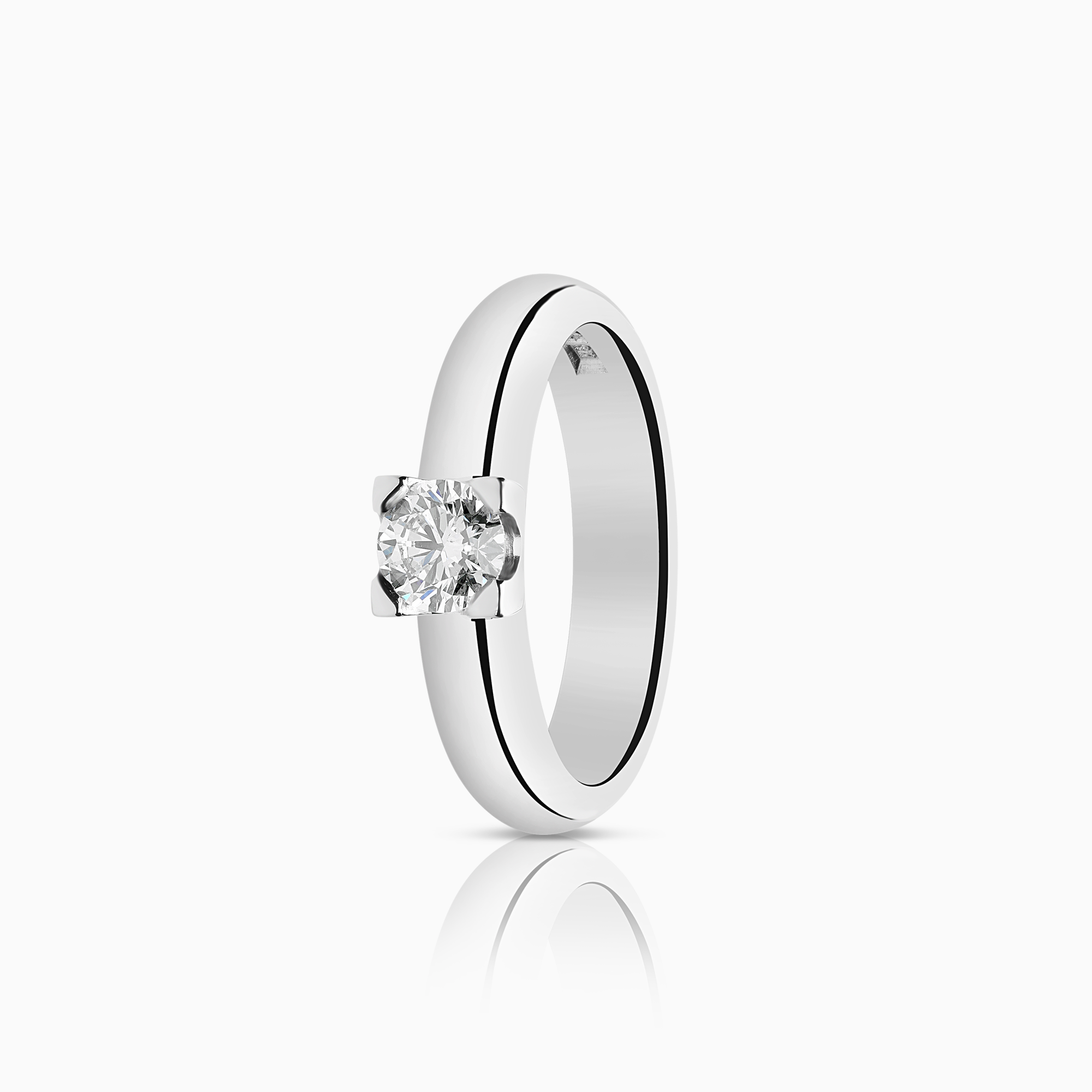 Solitärring 0,40ct 18K vitguld